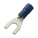 Villás saru DIN 46237 nejlon szigeteléssel 1.5-2,5mm2 5M/csavar villás-alakú kék réz KV5 Haupa