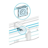 Sínösszekötő készlet 50/60mm vízszintes sínhez LinergyBS  Prisma P Schneider