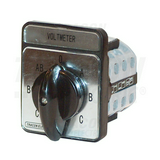 Voltmérő átkapcsoló L/L mérés L/N mérés 0-állással előlapba építhető TRACON