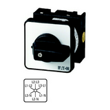 Voltmérő átkapcsoló L/L mérés L/N mérés előlapba építhető T0-3-15924/E EATON