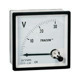 Voltmérő egyenáramú táblaműszer lengőtekercses 0-600Vméréstartomány DC 1.5-osztály 48mm x TRACON