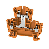 Átmenő sorkapocs TS35 2-szintes 24A 0.5-2.5mm2 narancs csavaros WDK 2.5V OR Weidmüller