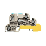 Elosztóblokk TS35 3-szintes 24A 0.5-2.5mm2 bézs csavaros WDL 2.5/NT/L/PE Weidmüller