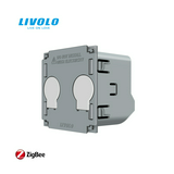 C7 RF okos 106+6 kettős alternatív érintőkapcsoló ZigBee 5A/250V 1000W IP20 2csat. C708Z LIVOLO