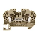 Átmenő sorkapocs TS35 1-szintes 32A 0,5-4mm2/érvéghüvely bézs ZRK 4/2A BG CONTA-CLIP