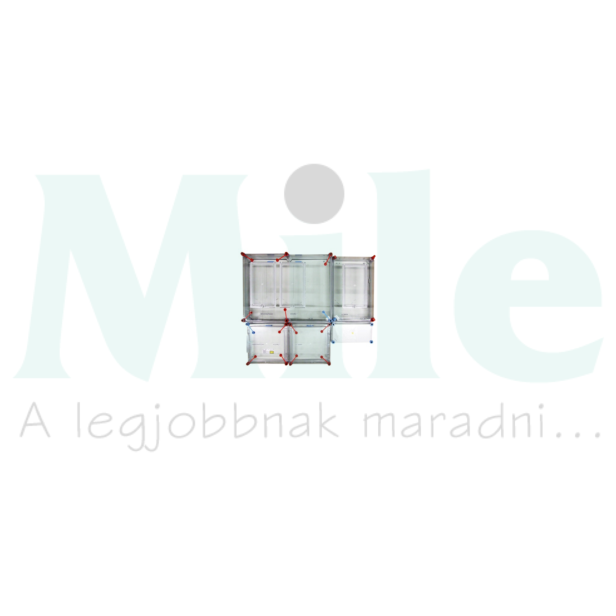 1/3F mérőszekrény 1xM80+1xV32+1xH63A szabadvezetéki 1-szintes 3M HB333KSZ-U(HEN24.E121) Hensel