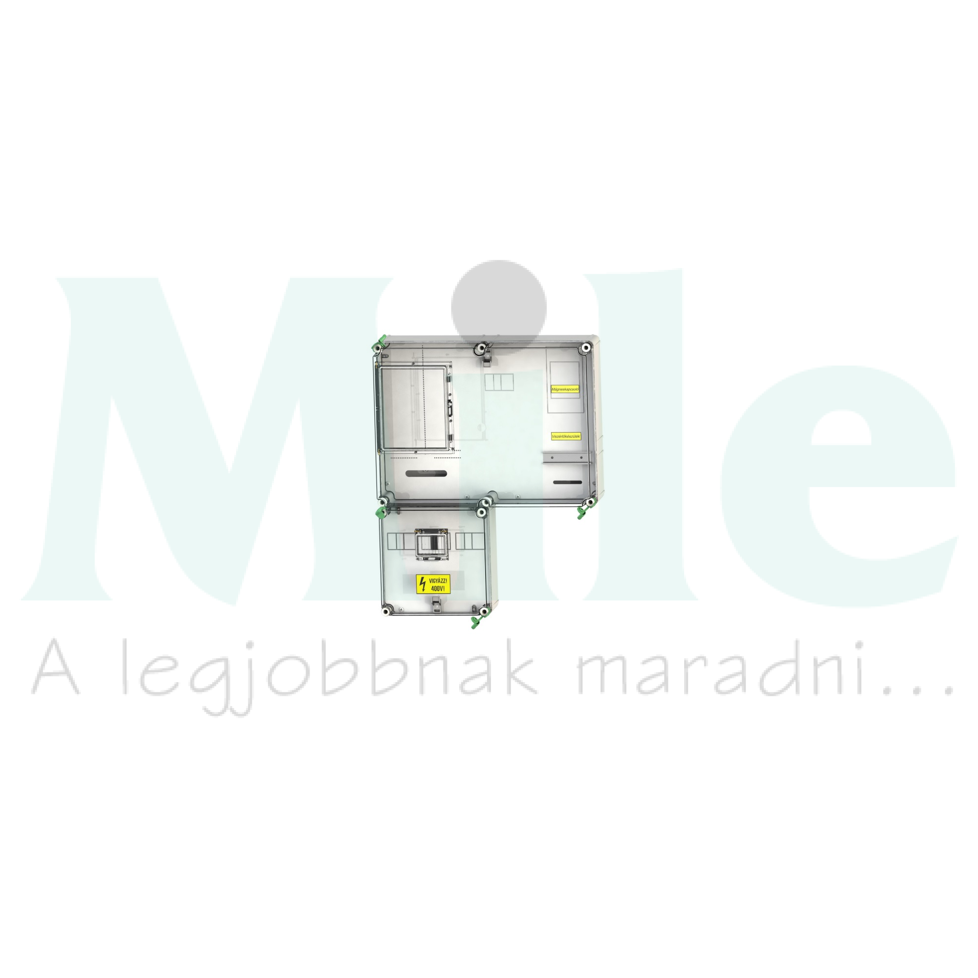 1/3F mérőszekrény 1xV63.80A légkábeles 1-szintes 1-mérőhely 2M PVT 6075 VFm-SZ Csatári Plast