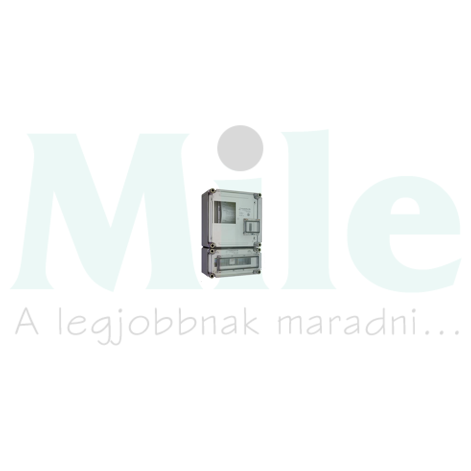 1F mérőszekrény +alul kismegszakítók 1-szintes 1-mérőhely 1 PVT 3030 ÁK 12 - A Csatári Plast