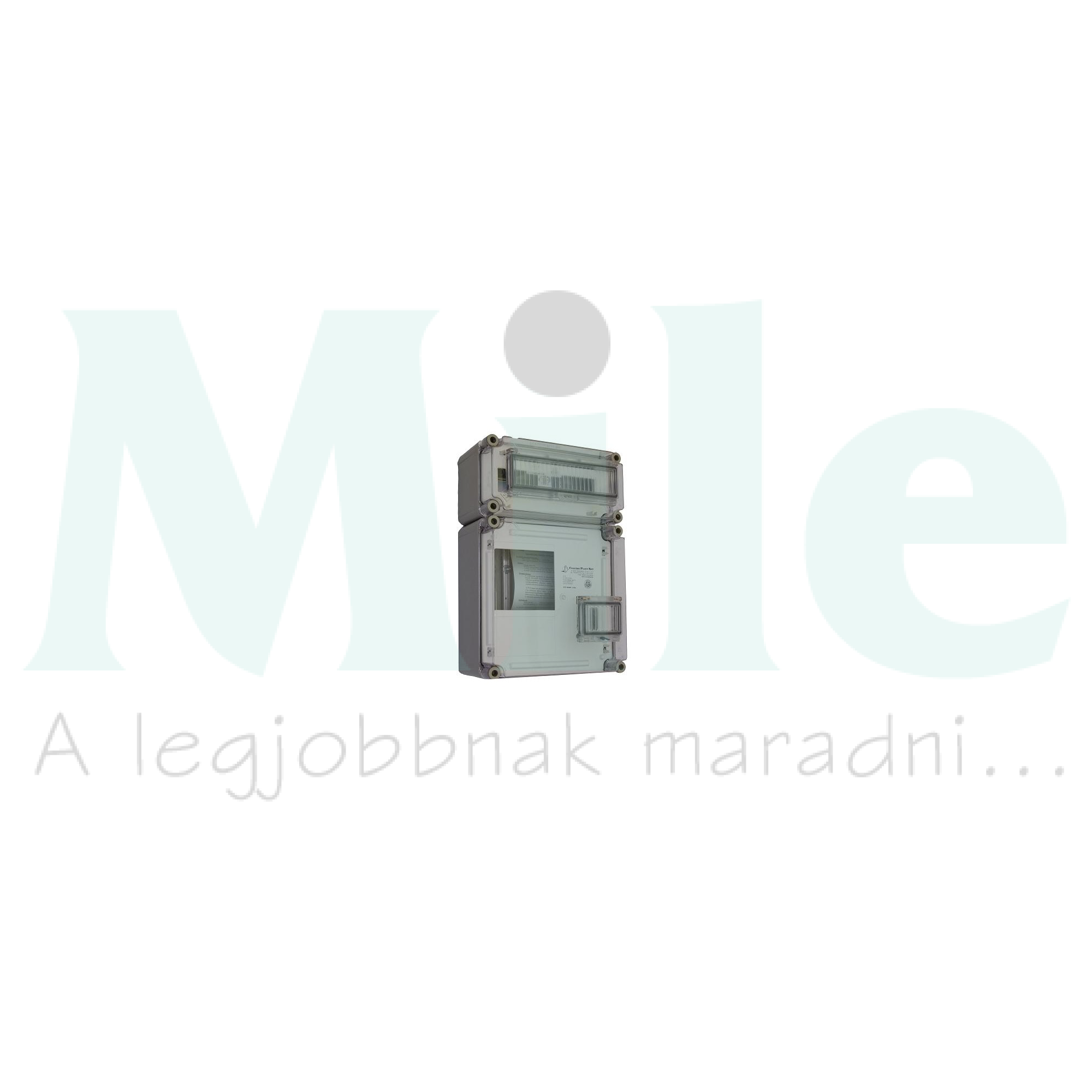 1F mérőszekrény +felül kismegszakítók 1-szintes 1-mérőhely 1 PVT 3030 ÁK 12 - F Csatári Plast