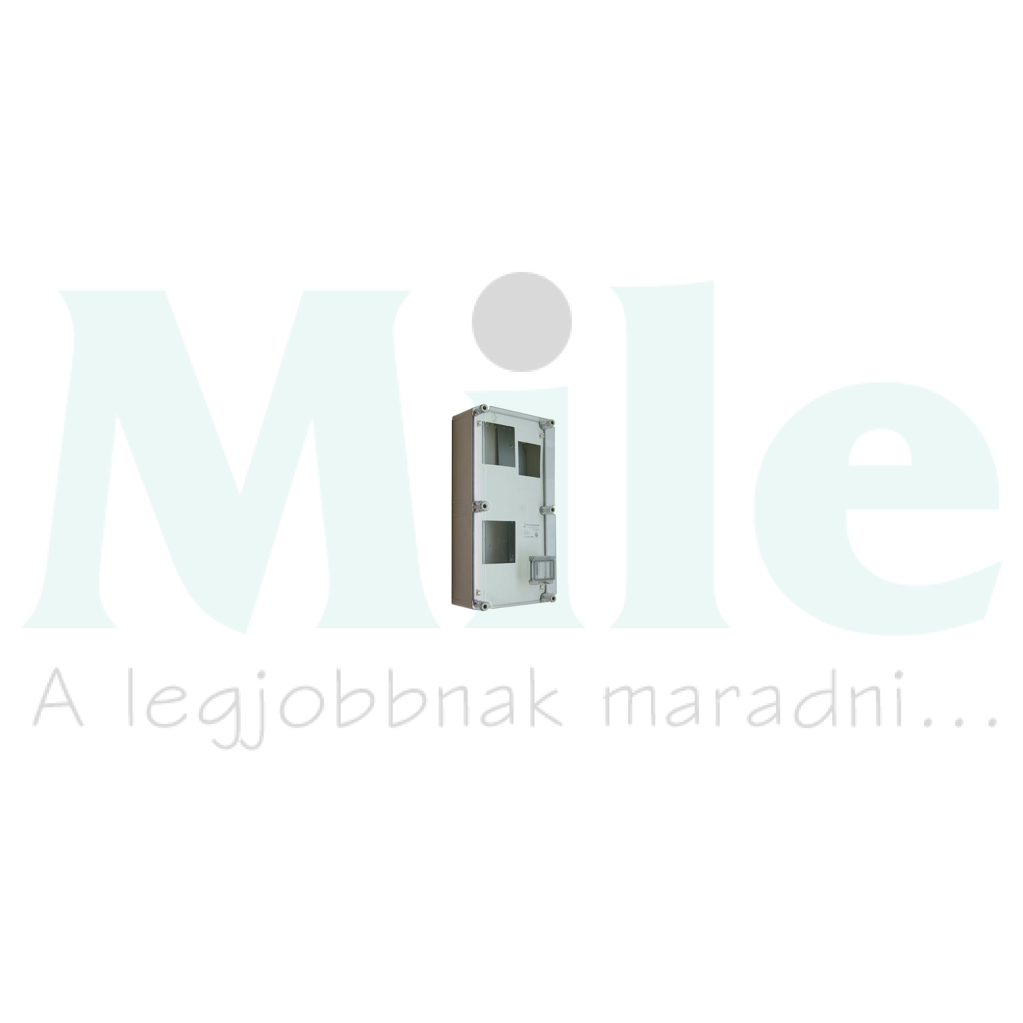 1F mérőszekrény kombinált vezérelt 1-szintes 1-mérőhely PVT 3060 Á-VÁ Fm Csatári Plast