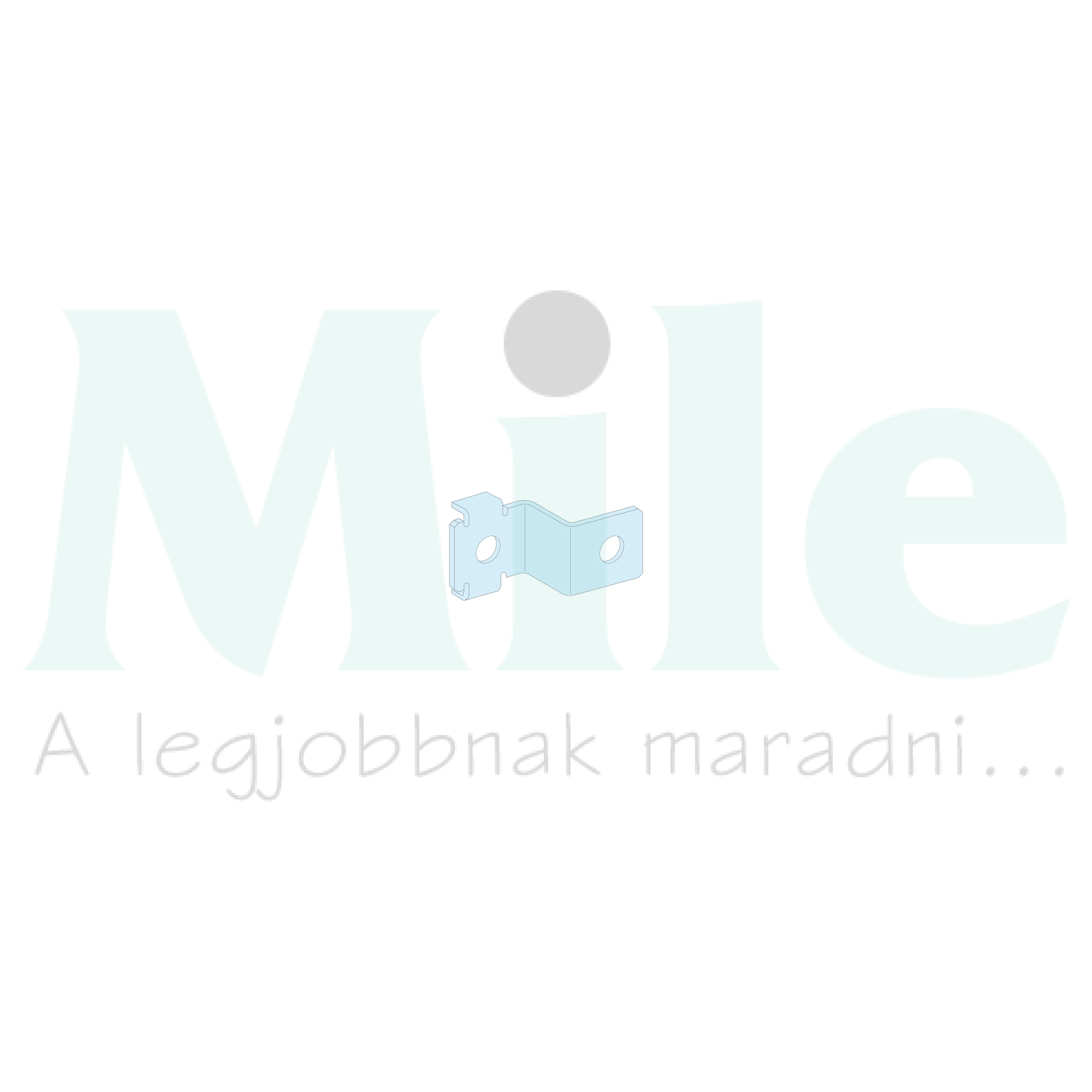 Rögzítőfül függőleges földelősínhez H85 (2db) 47mm-sz 80mm-ma 20mm-mé Prisma G Schneider