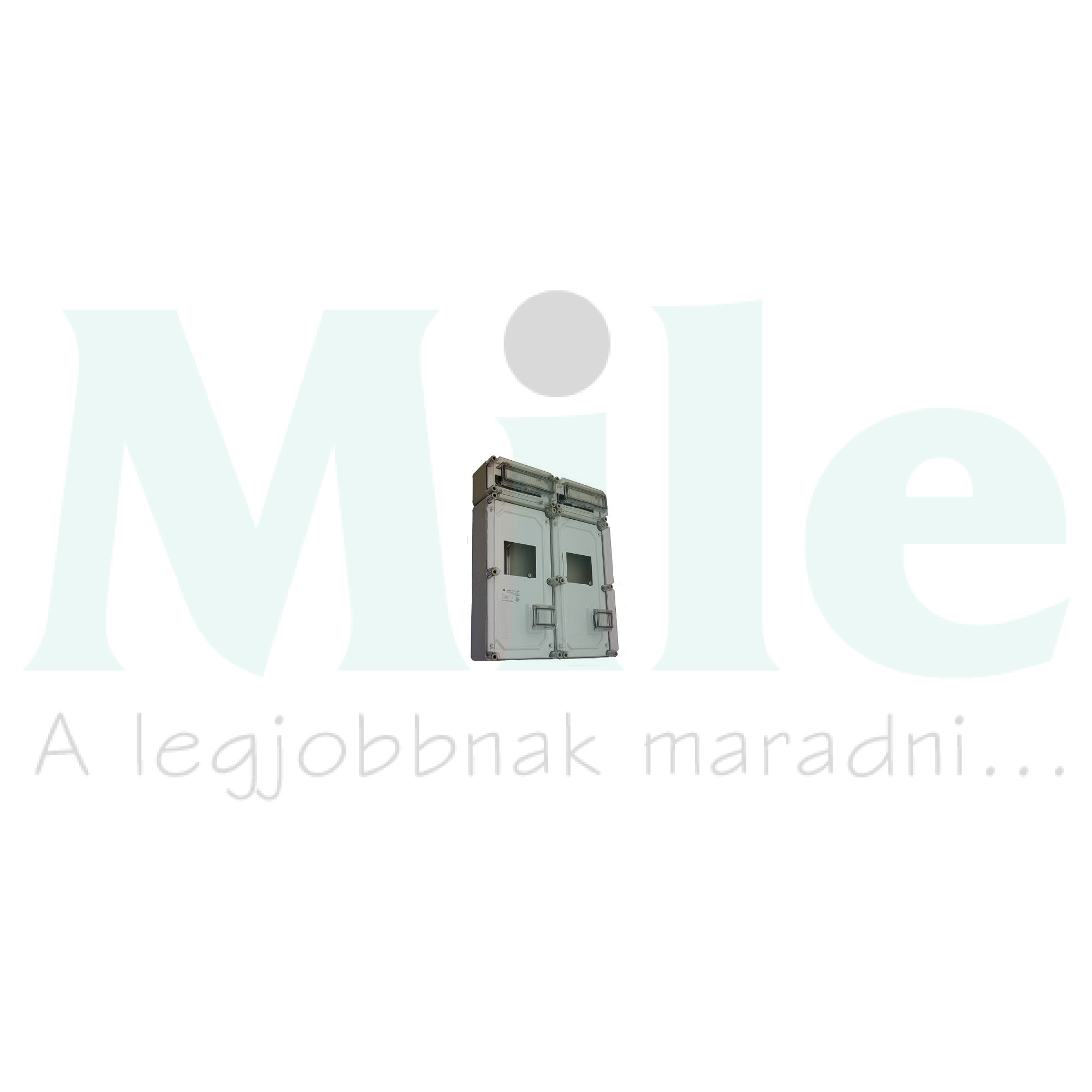 3F mérőszekrény kombinált vezérelt 1-szintes 1-mérőhely PVT 6060 Á-V Fm ÁK Csatári Plast