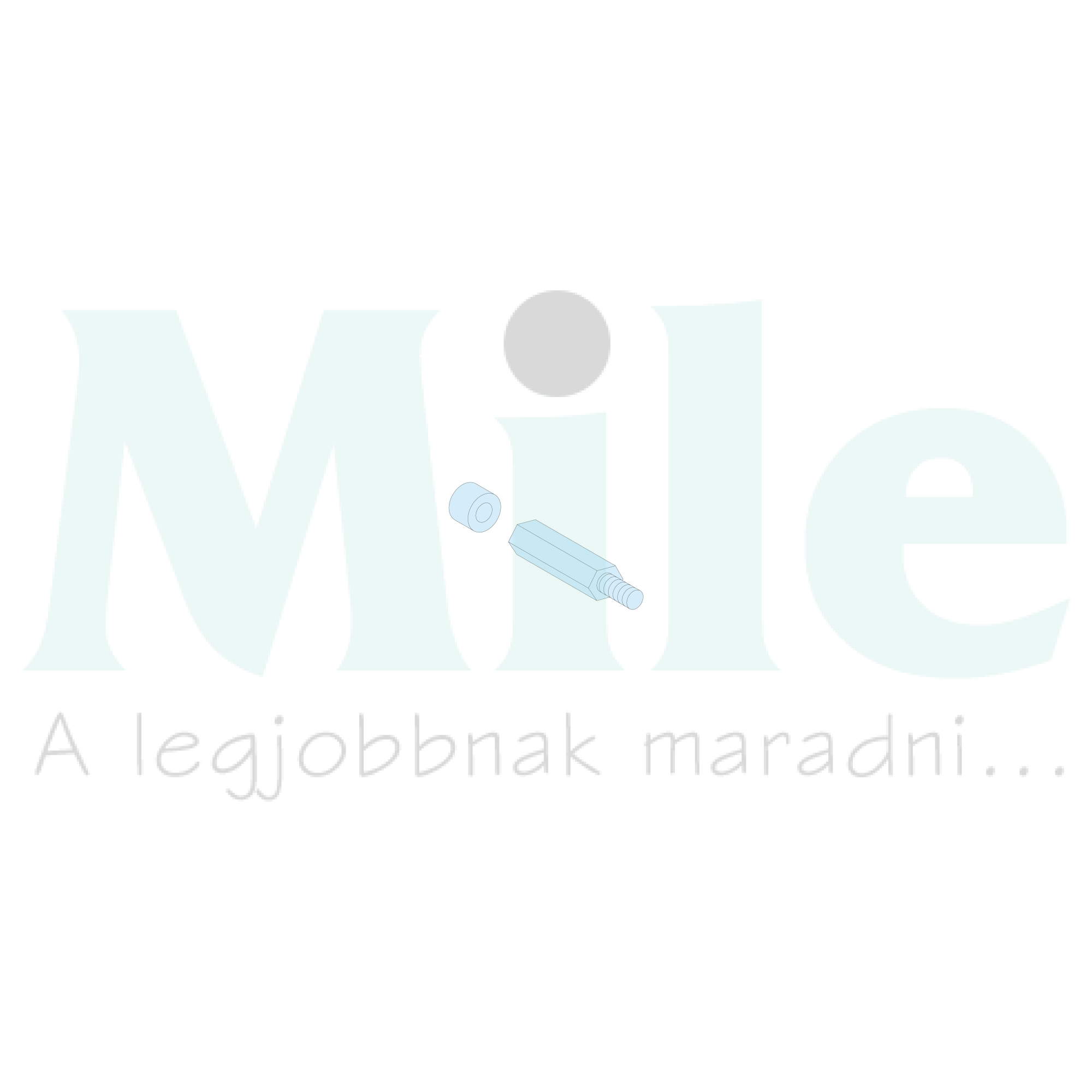 Távtartó hatlapú M8x40+10mm (4db) 50mm-ma Prisma G/P Schneider