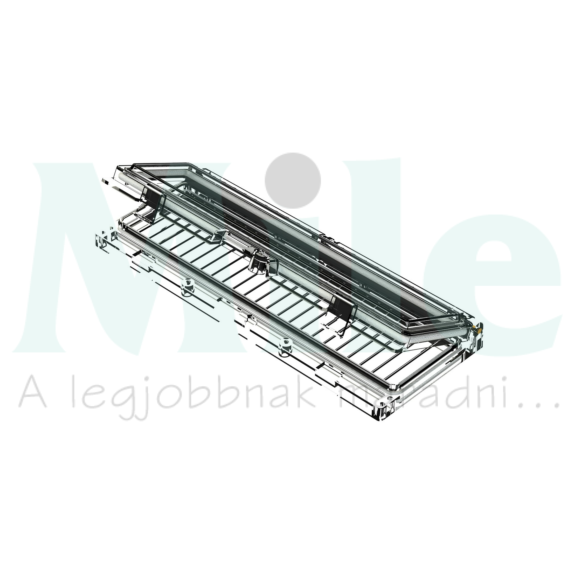 Ablak lakatolható IP65 12modul 234mm-sz 88mm-ma Csatári Plast