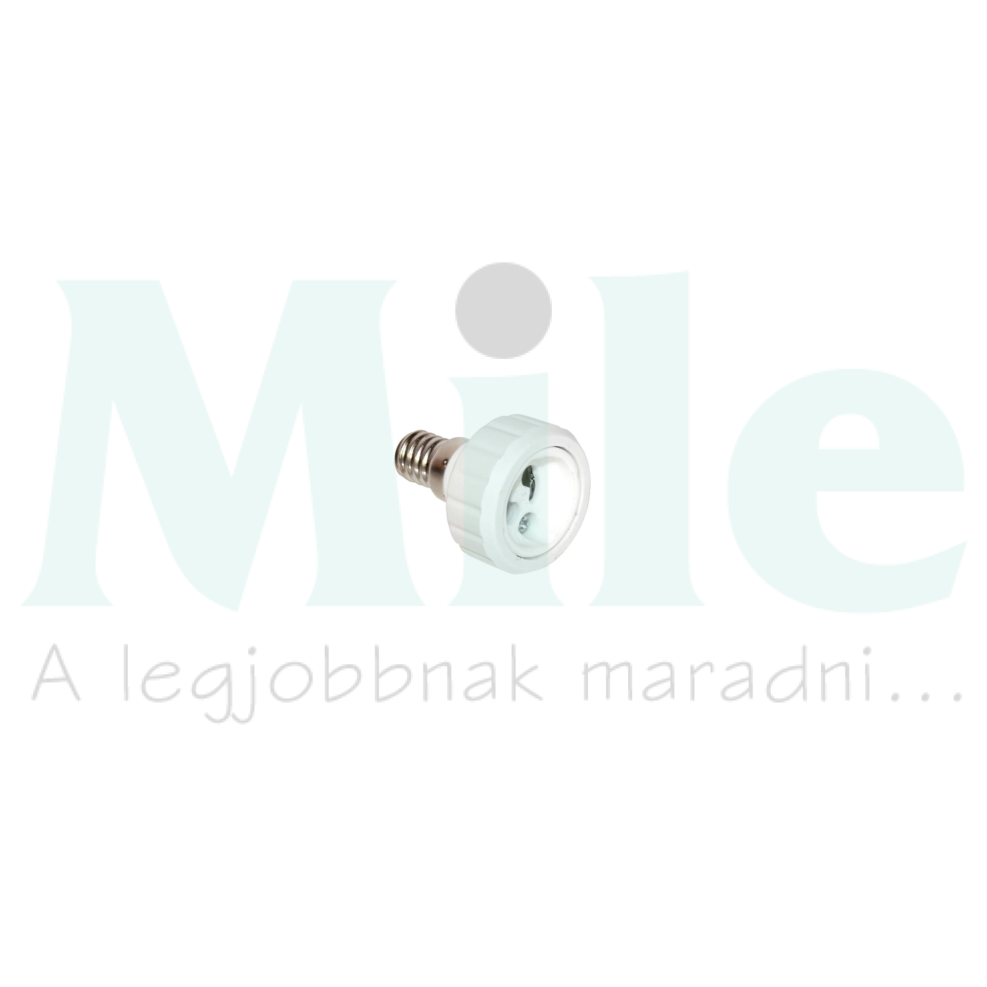 Lámpafoglalat-adapter E14->GU10 250V műanyag fehér ANCO