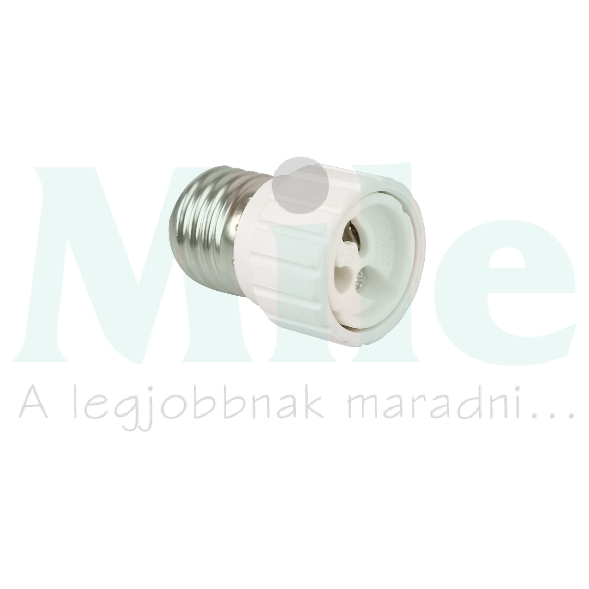 Lámpafoglalat-adapter E27->GU10 250V műanyag fehér ANCO