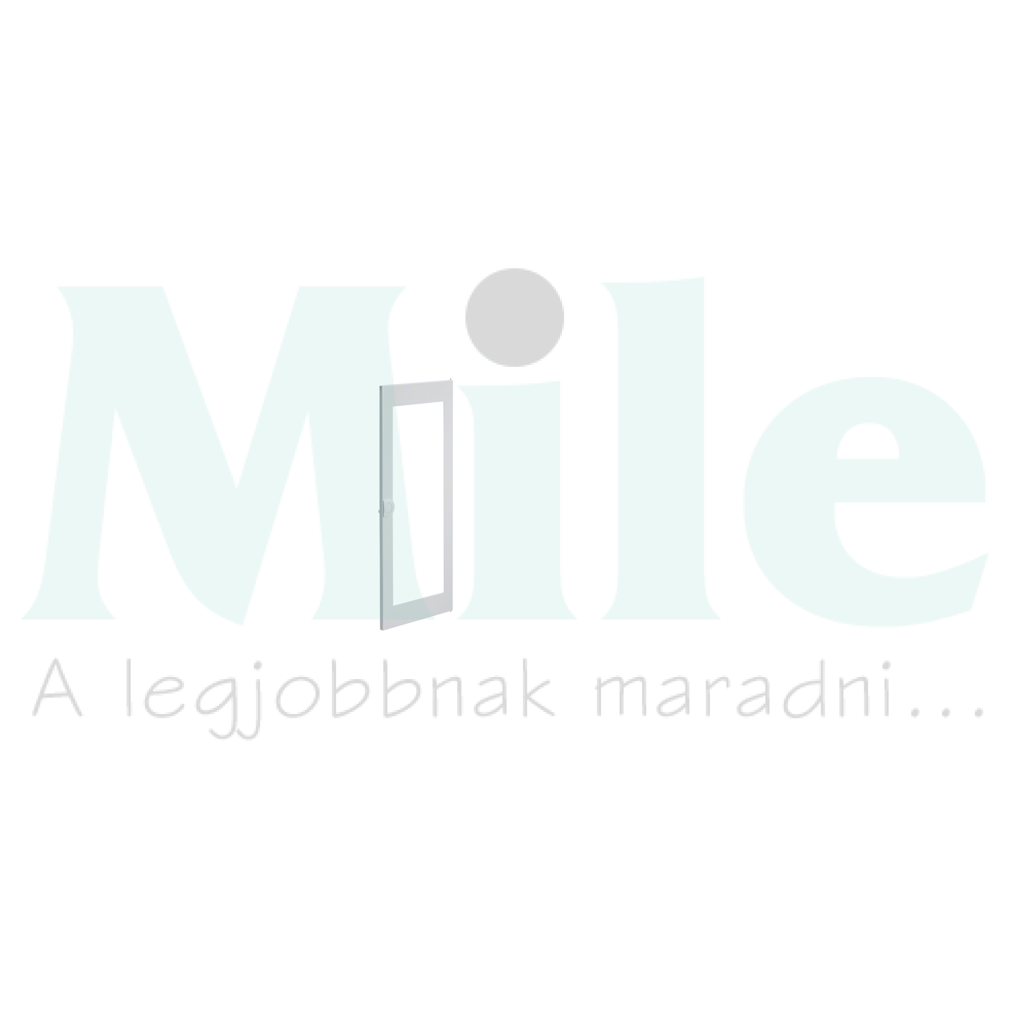 Ajtó 4soros átlátszó fehér 288mmx 695.5mmx Volta Hager