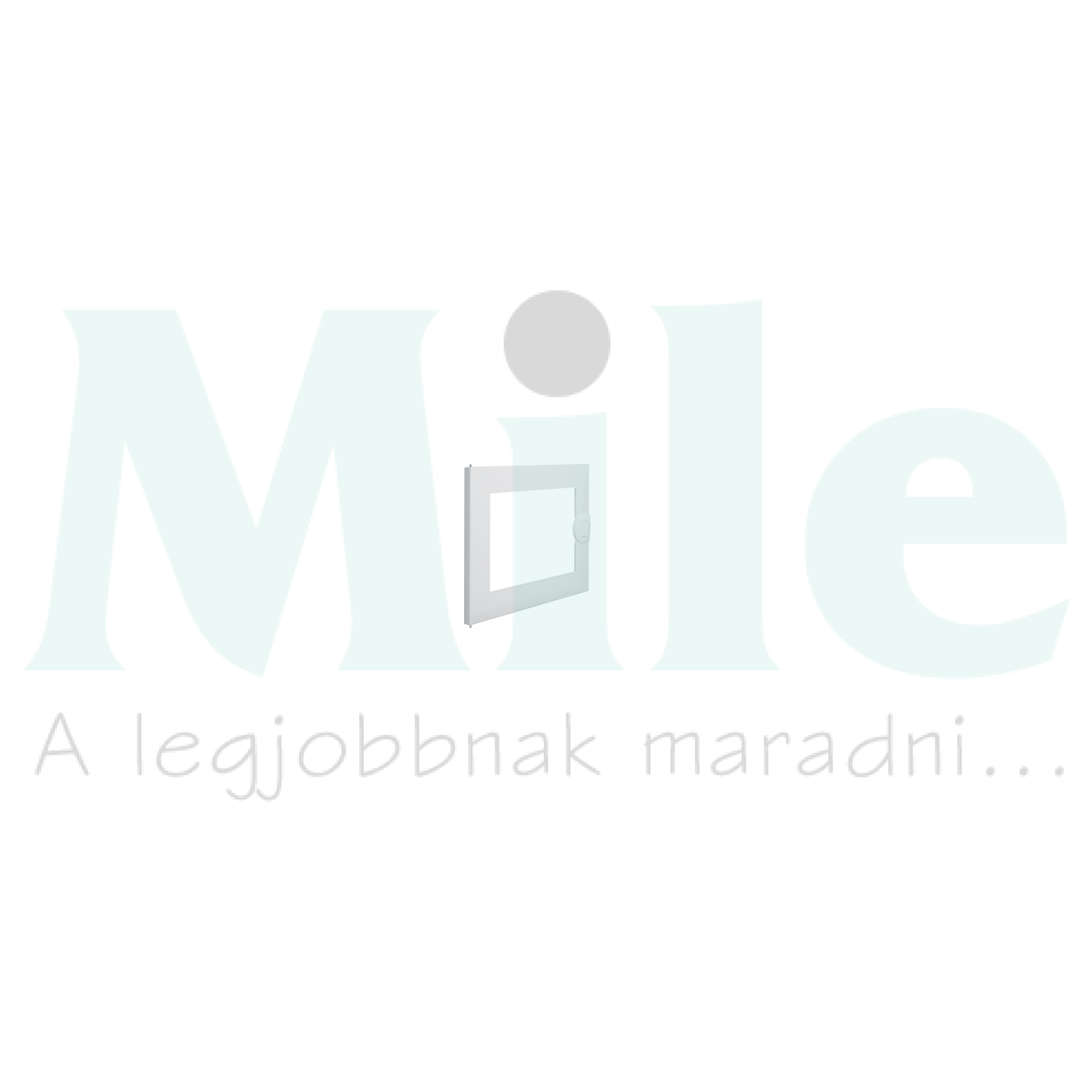 Ajtó átlátszó acél 285mmx 225mmx Volta Hager