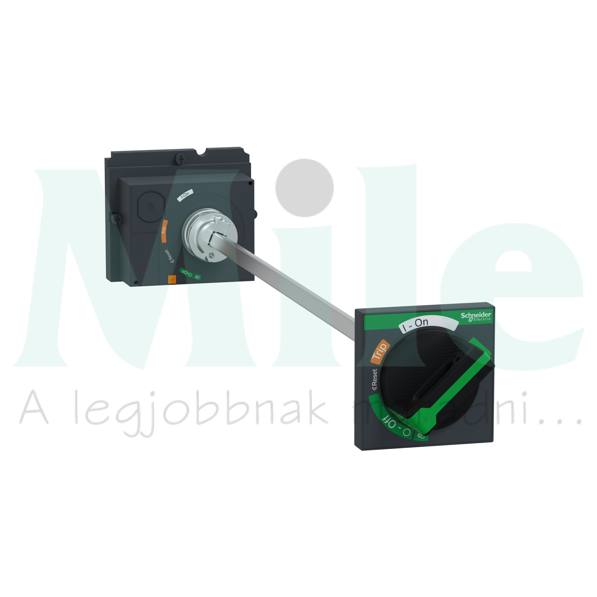 Ajtókuplung forgató hajtás NSX100...250-hez fekete tengellyel zárható ÚjGen Compact NSX Schneider