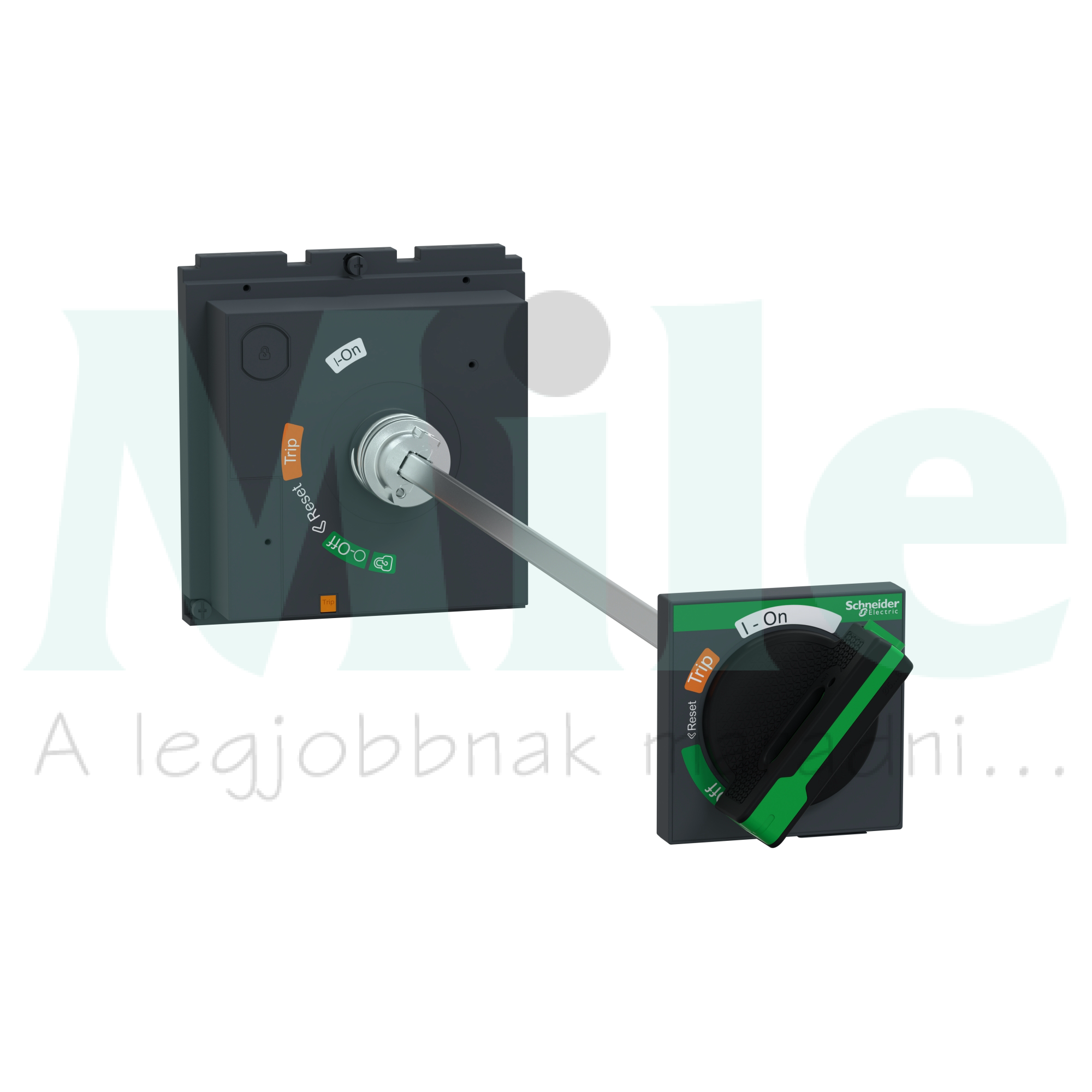 Ajtókuplung forgató hajtás NSX400...630-hoz fekete tengellyel zárható ÚjGen Compact NSX Schneider