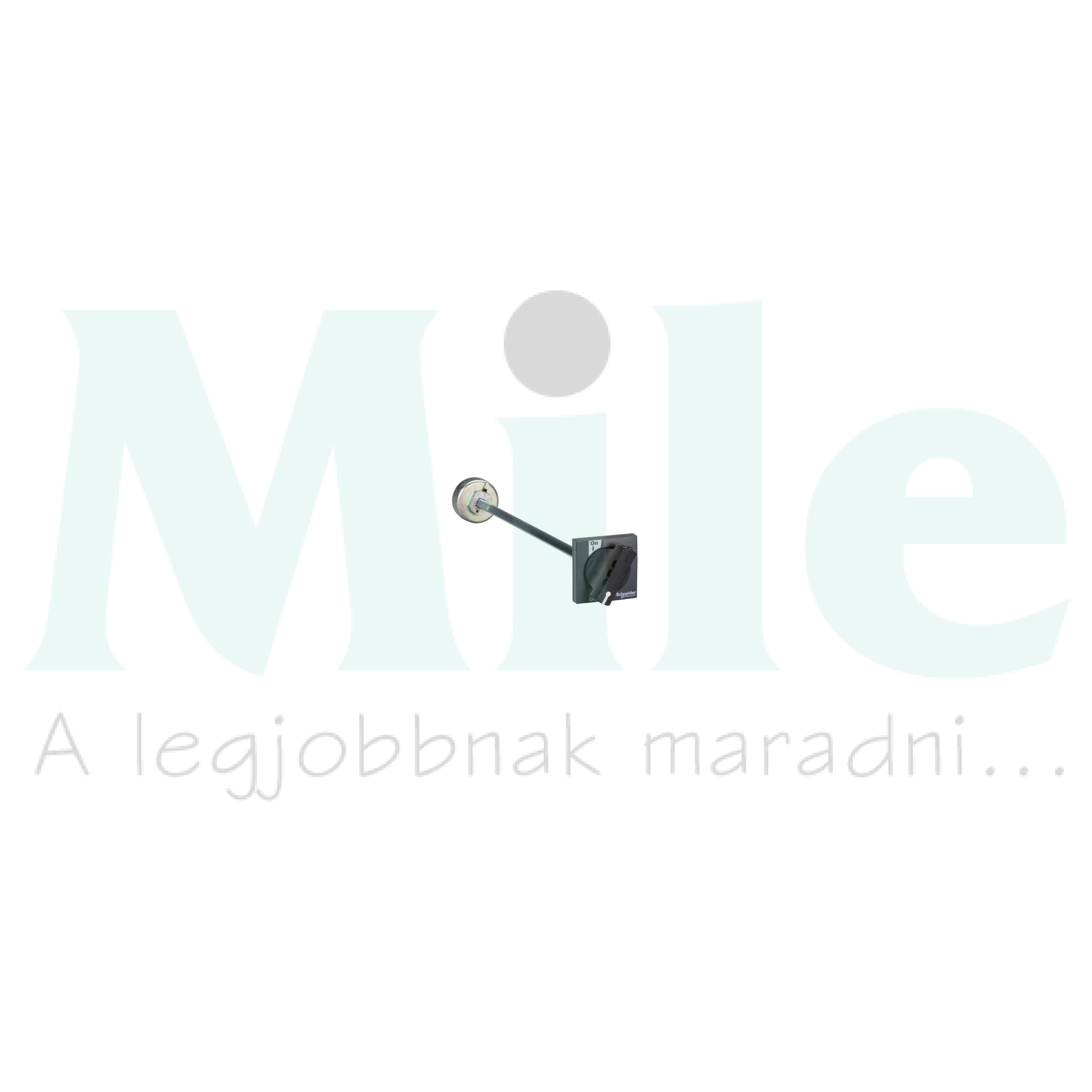 Ajtókuplung forgatókar INS250-hez fekete tengellyel zárható ajtózárral Schneider