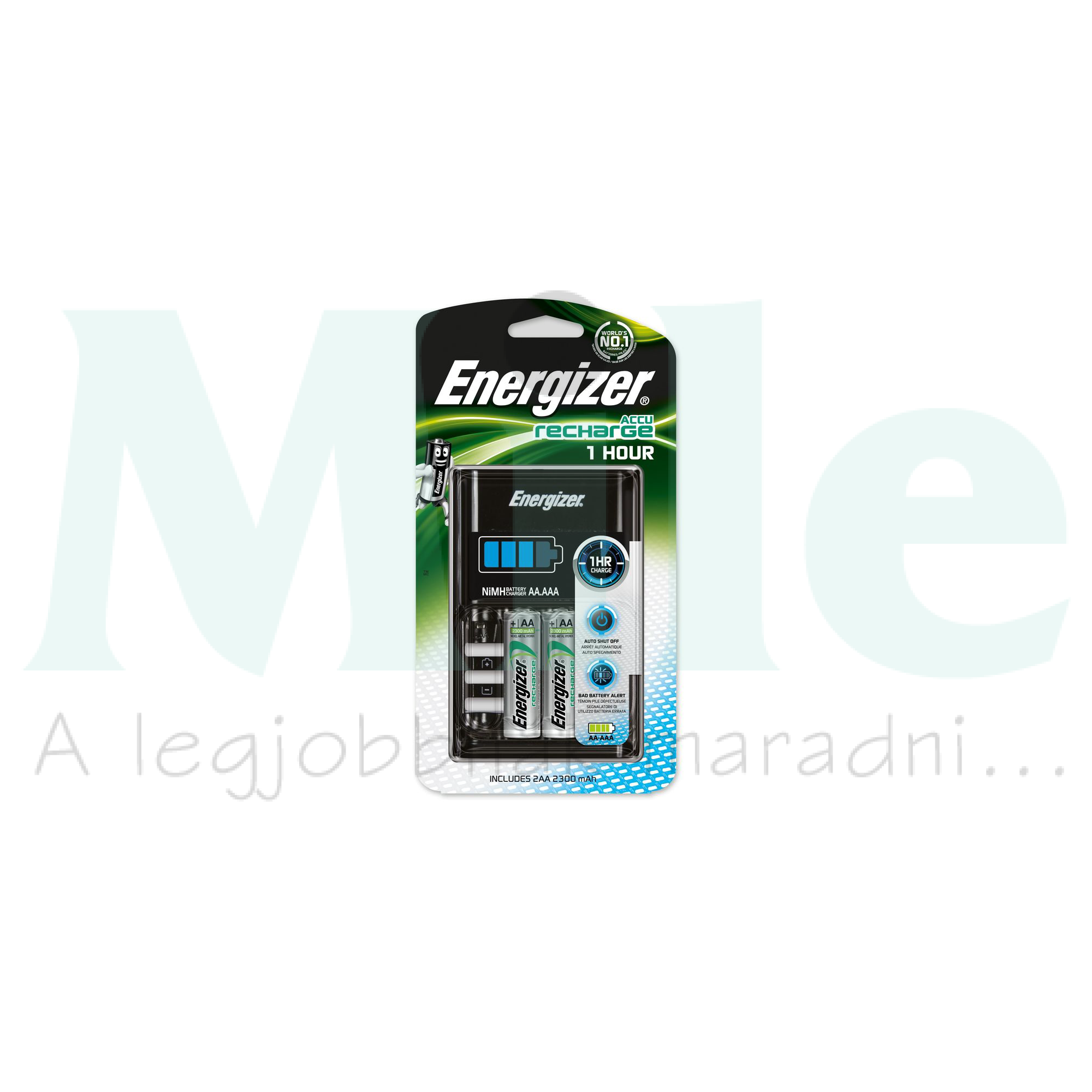 Akkumulátortöltő AA (ceruza/AAA (mikro) +2db 2300mAh AA 60min 1HOUR R2U Energizer