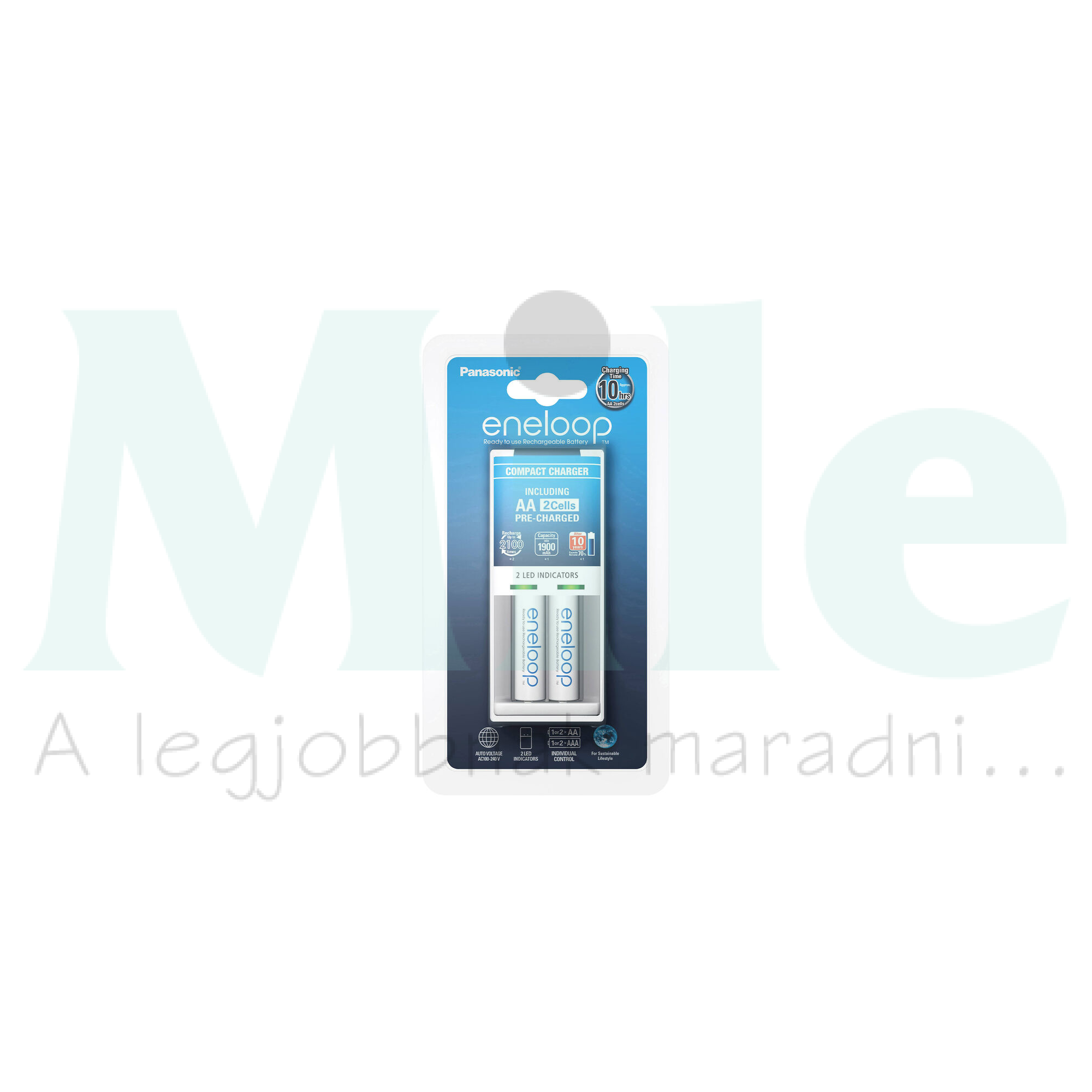 Akkumulátortöltő AA (ceruza/AAA (mikro) +4db 1900mAh AA (600min) Eneloop Basic Panasonic