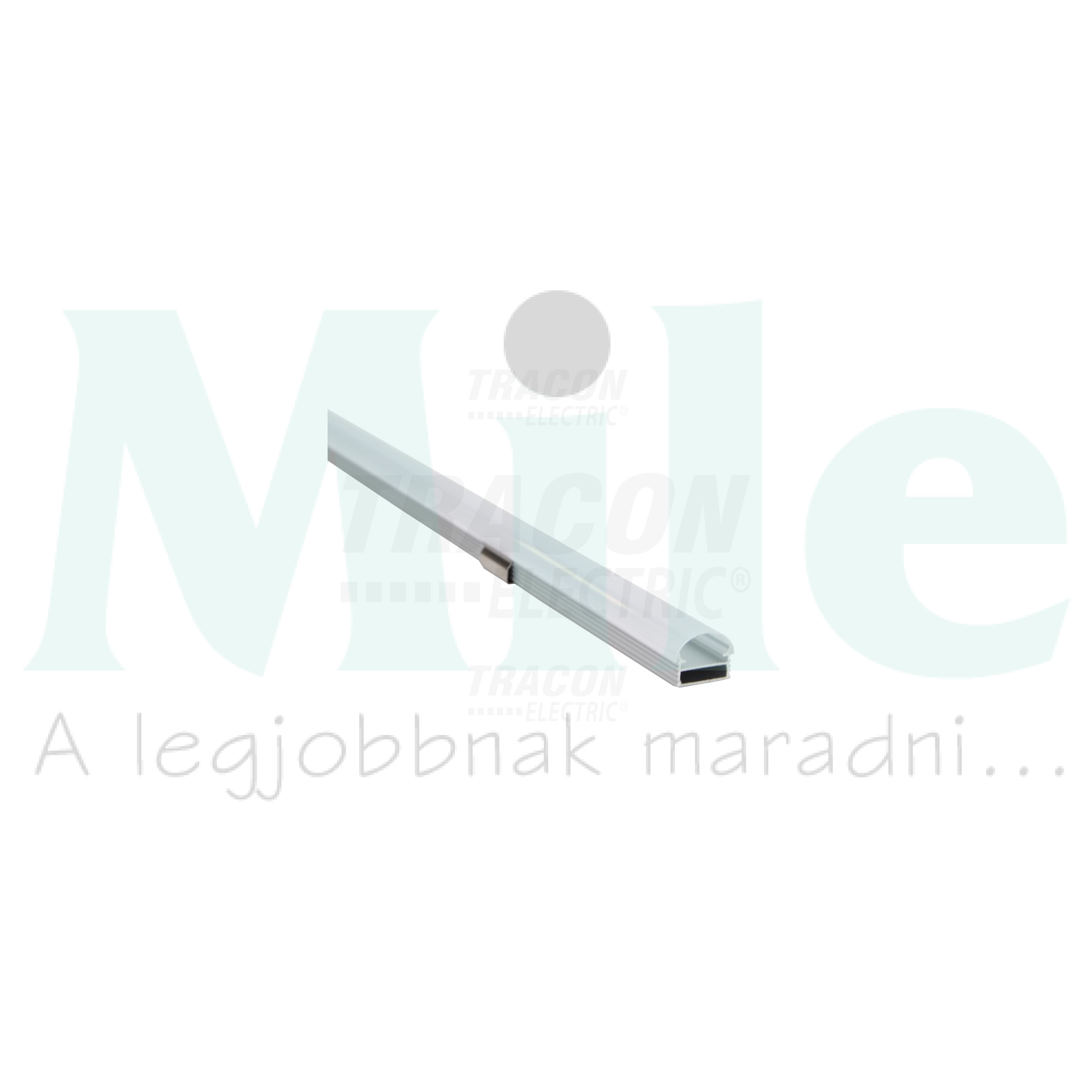 LED szalag profil alumínium 14,8x8,66x1000mm 10mm széles szalaghoz TRACON