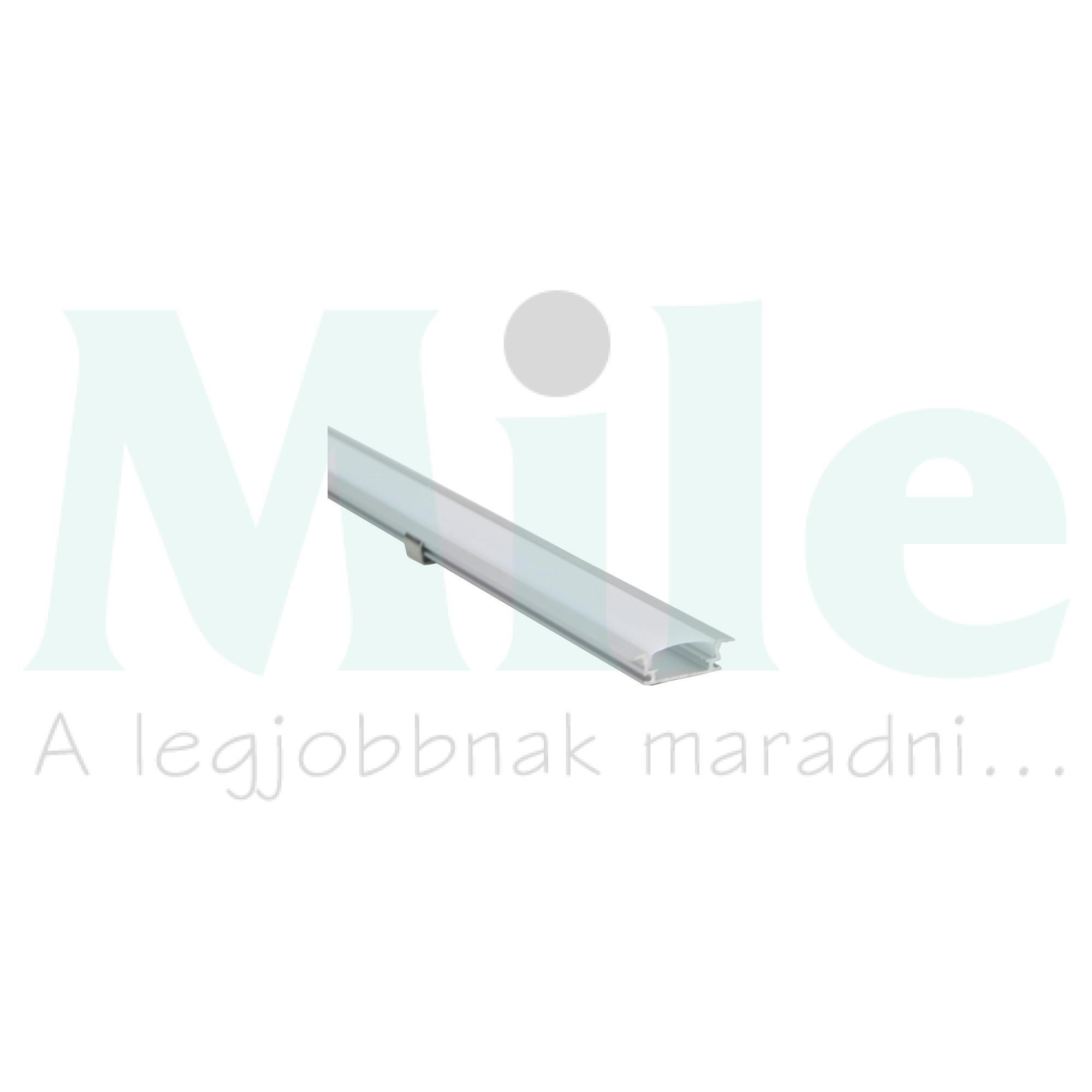 LED szalag profil alumínium 24,3x7,9x2000mm 10/12mm-szalagho  TRACON