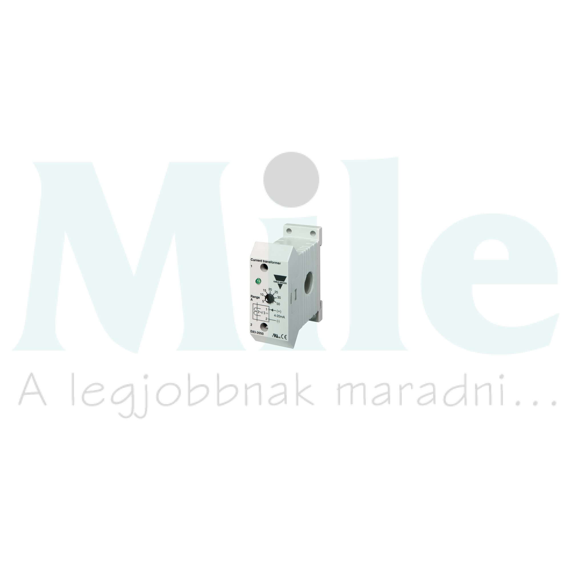 Áram távadó beépített áramváltóval 50A 4-20mA-kimenet Carlo Gavazzi