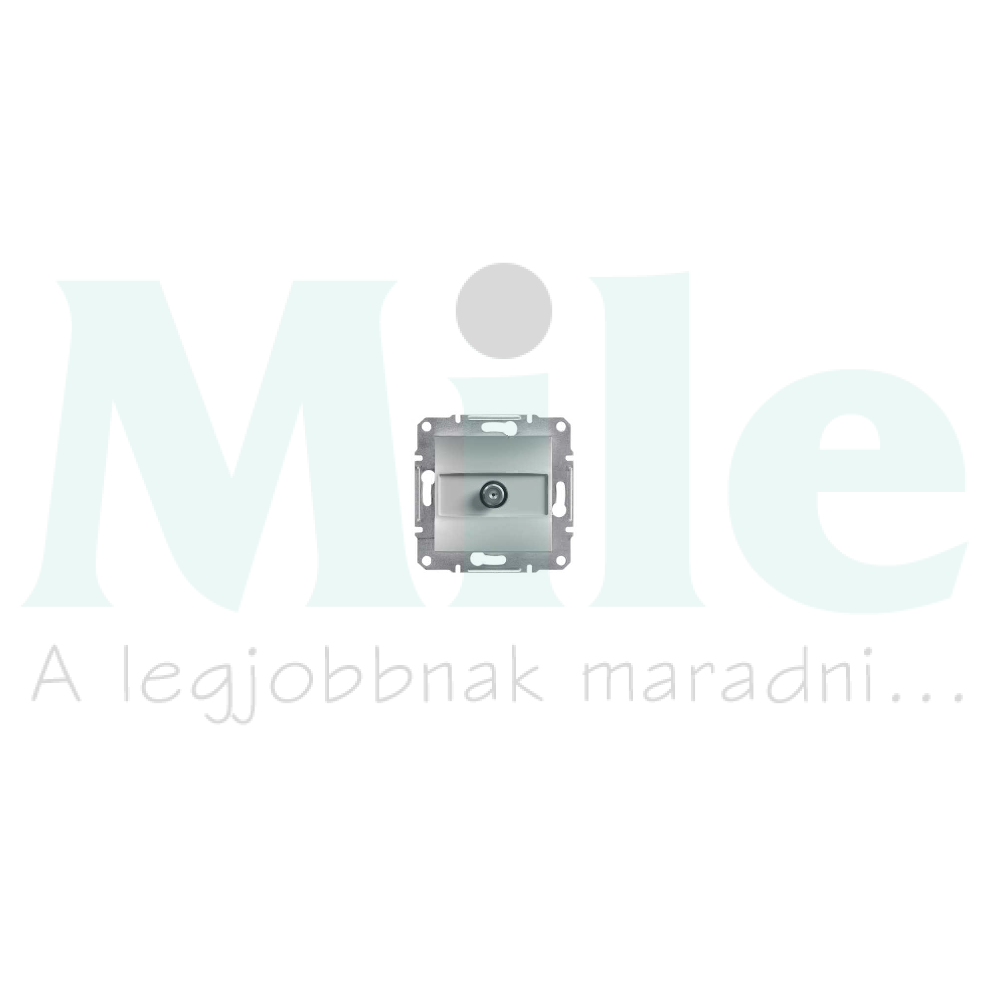 Asfora antenna aljzat SAT süllyesztett komplett alumínium 1-kimenet végzáró 1dB/860MHz Schneider