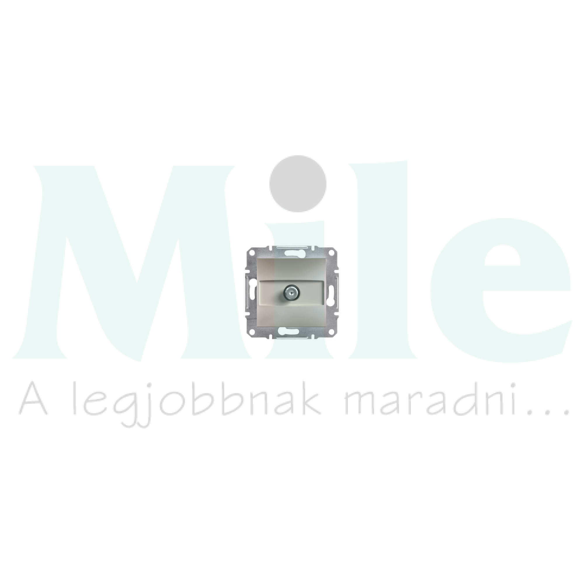 Asfora antenna aljzat SAT süllyesztett komplett bronz 1-kimenet végzáró 1dB/860MHz Schneider