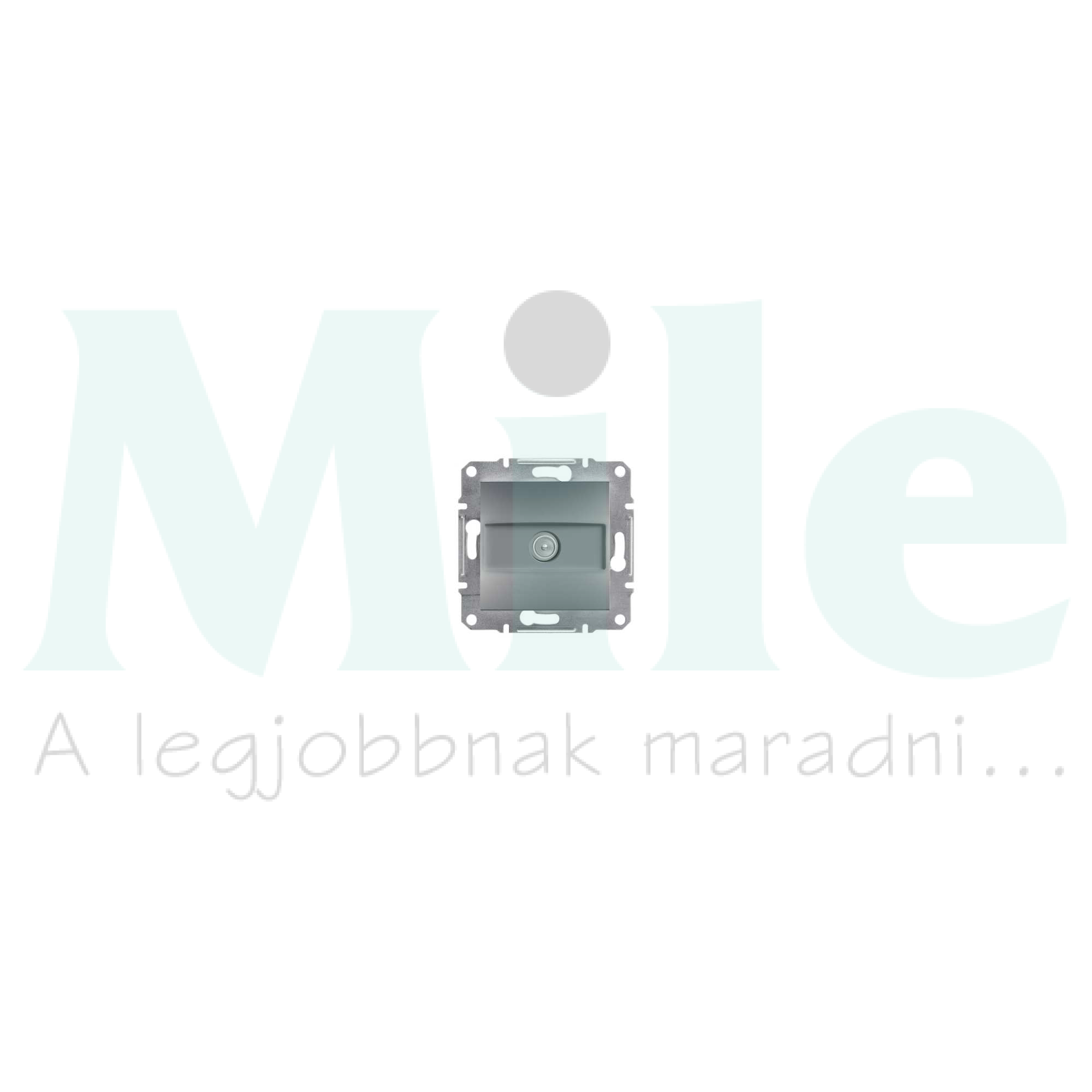 Asfora antenna aljzat TV süllyesztett komplett acél 1-kimenet végzáró 1dB/860MHz Schneider