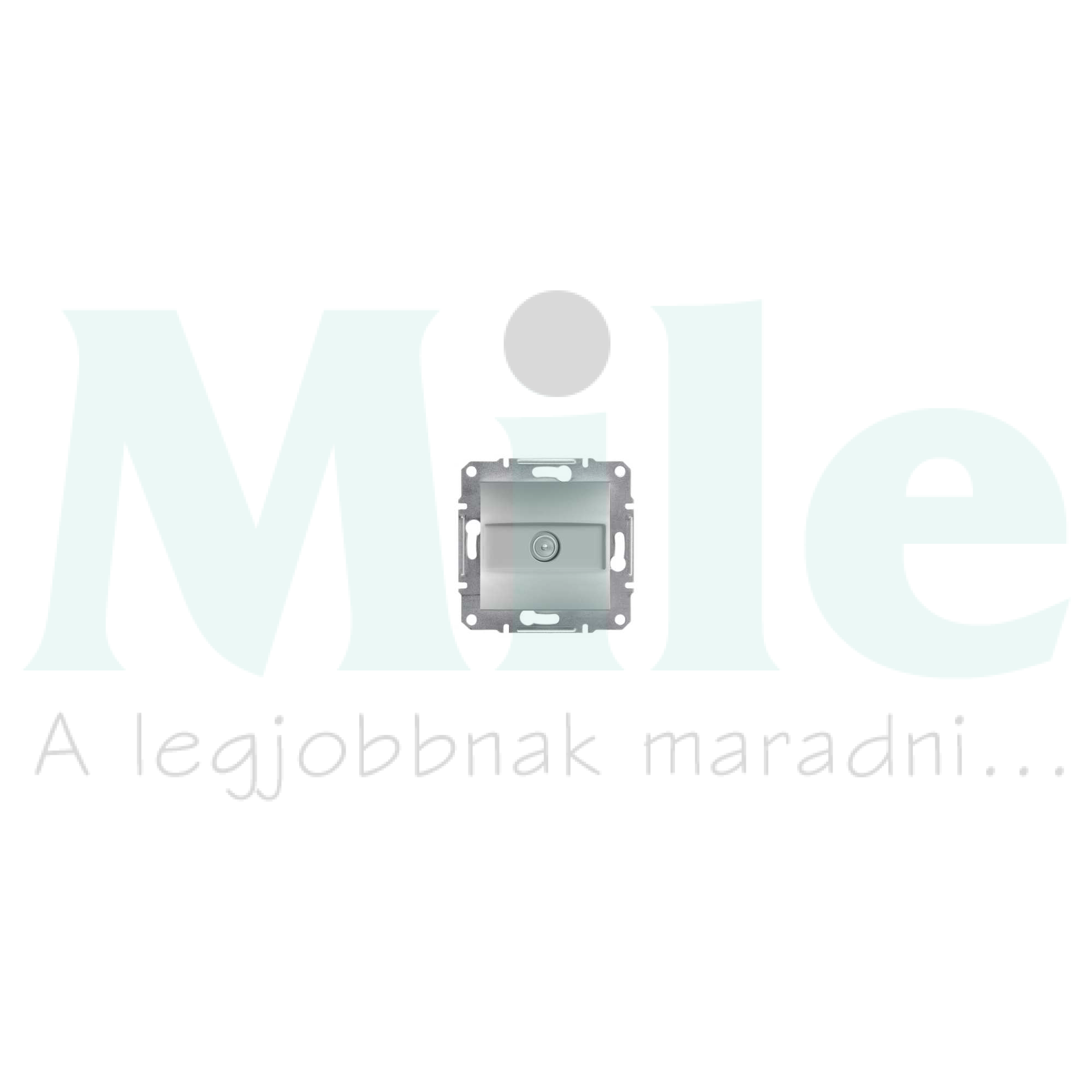 Asfora antenna aljzat TV süllyesztett komplett alumínium 1-kimenet átmenő 4dB/860MHz Schneider