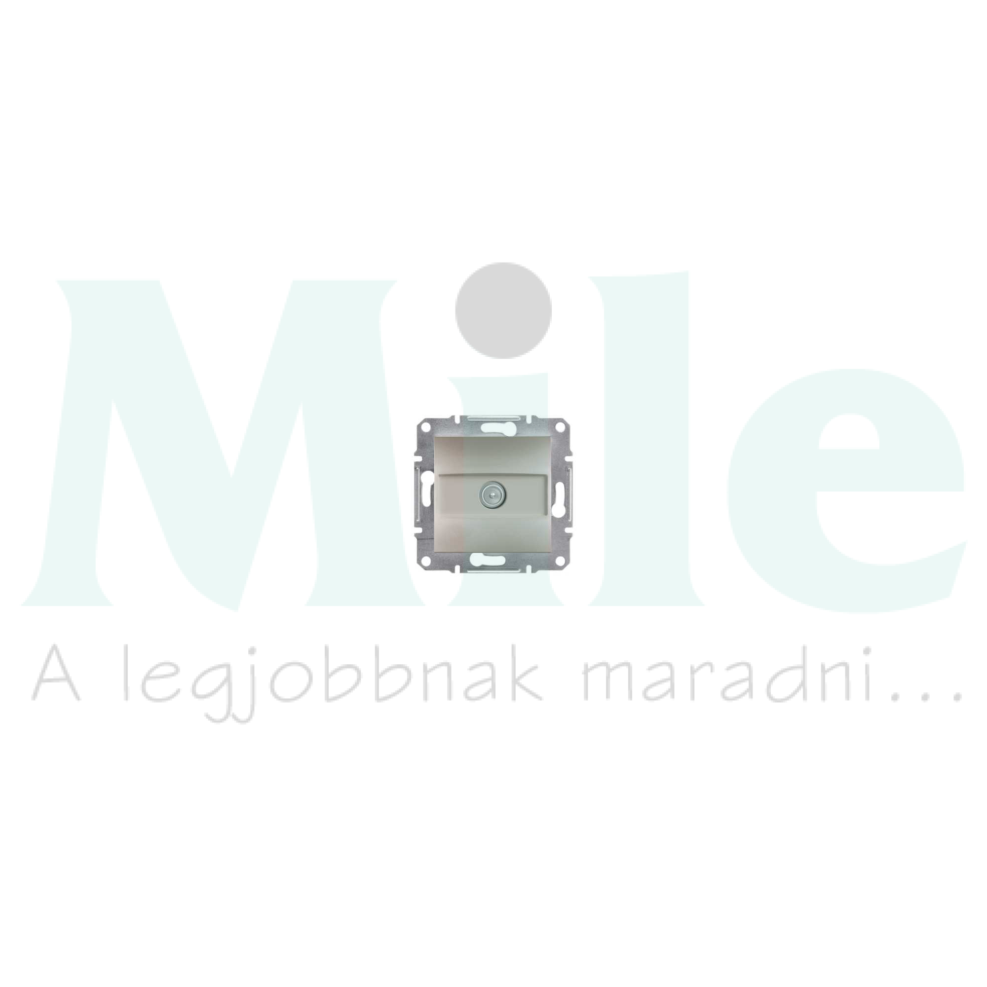 Asfora antenna aljzat TV süllyesztett komplett bronz 1-kimenet végzáró 1dB/860MHz Schneider