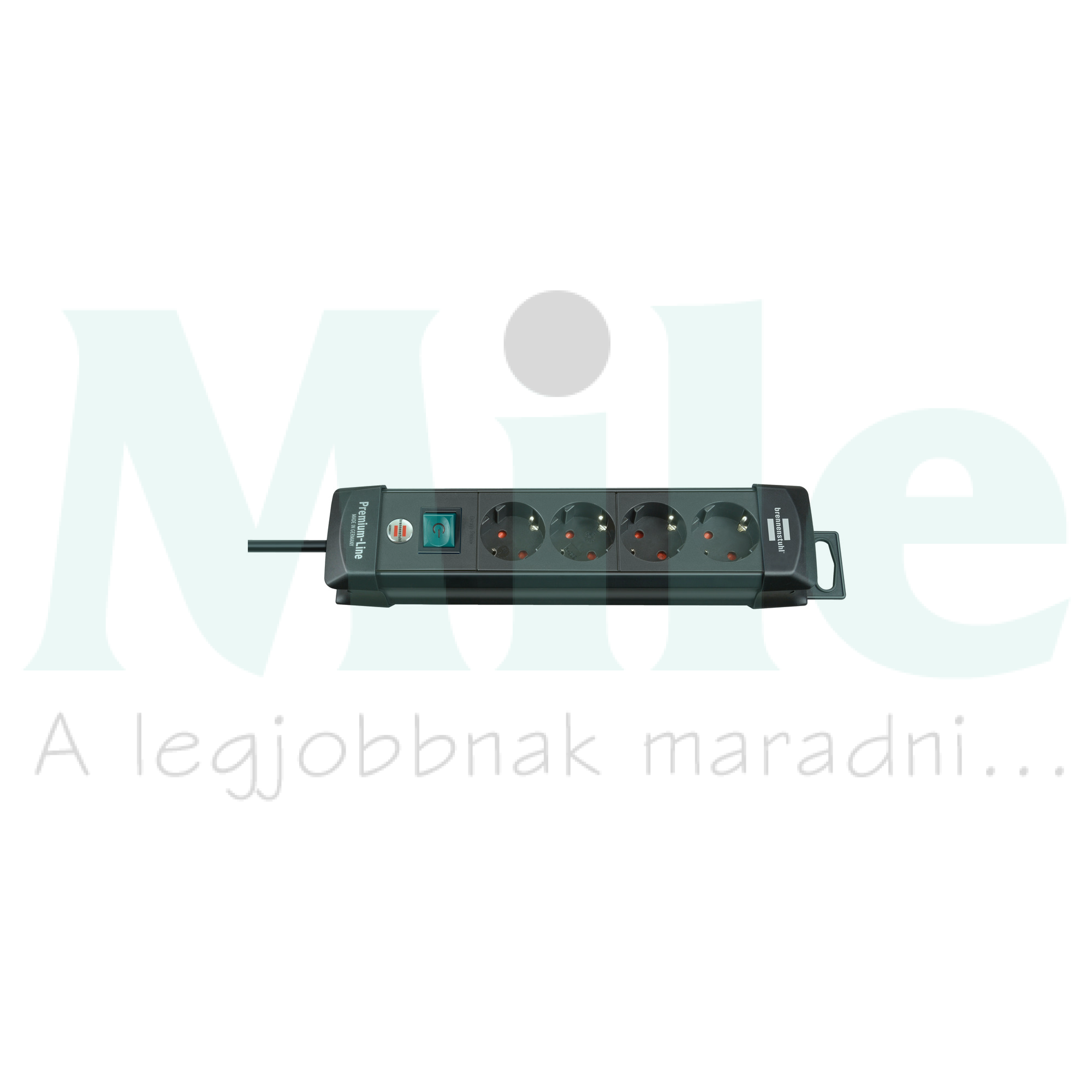Asztali elosztósor gyerekvédős 1.5mm2 1.8m 4x2P+E/230V fekete IP20 Premium-Line LECTRA