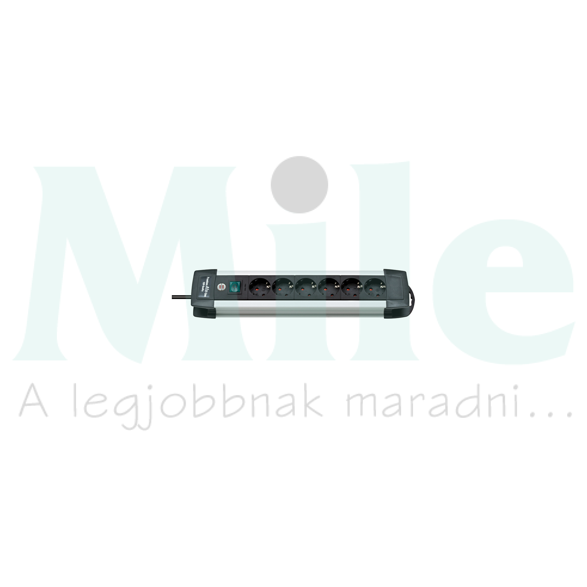 Asztali elosztósor gyerekvédős 1.5mm2 3m 4x2P+E/230V 16A fekete IP20 Premium-Alu-Line LECTRA
