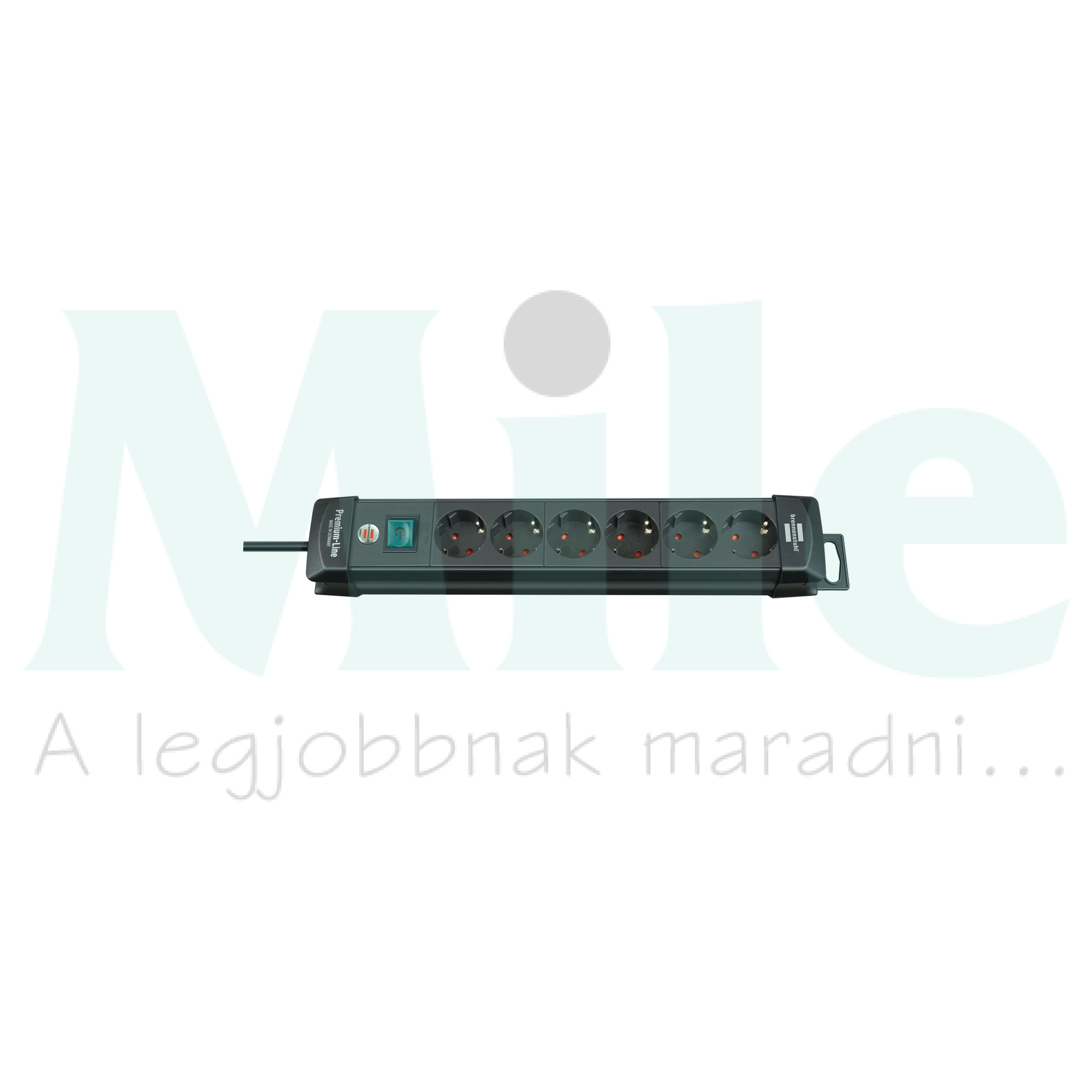 Asztali elosztósor gyerekvédős 1.5mm2 3m 6x2P+E/230V fekete IP20 Premium-Line LECTRA