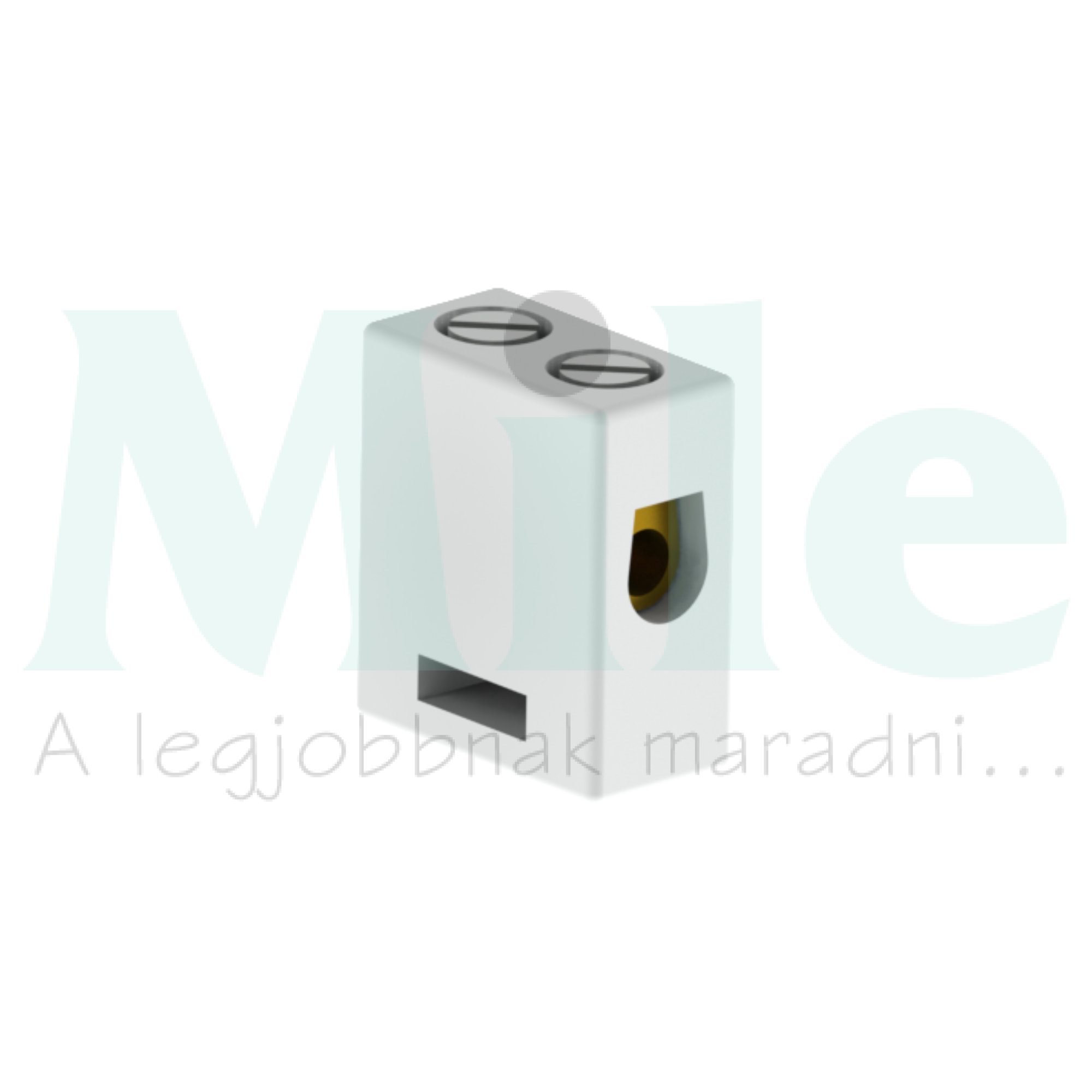 Átmenő sorkapocs porcrlán (KSK dobozhoz) 1000V szürke csavaros csavaros KS KOPOS