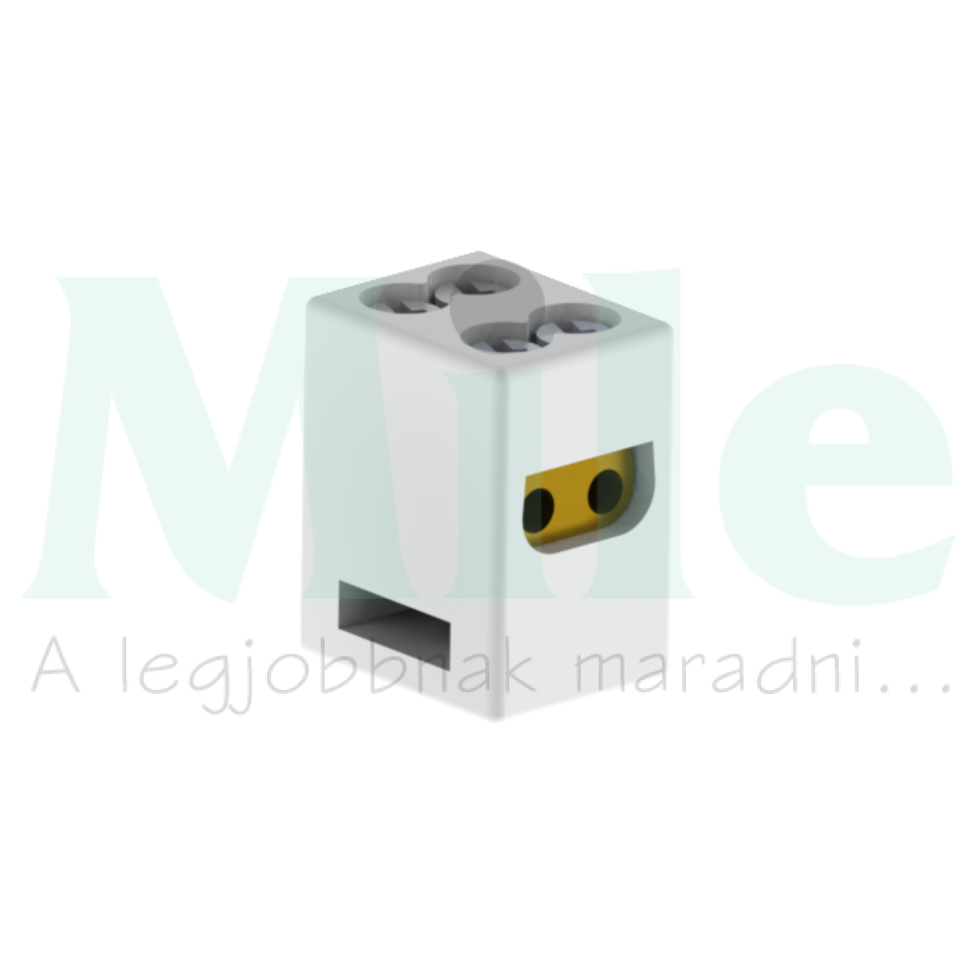 Átvezető kapocs 2P kerámia 0.8-6mm2/sokerű 0.8-6mm2/tömör szürke csavaros KS KOPOS