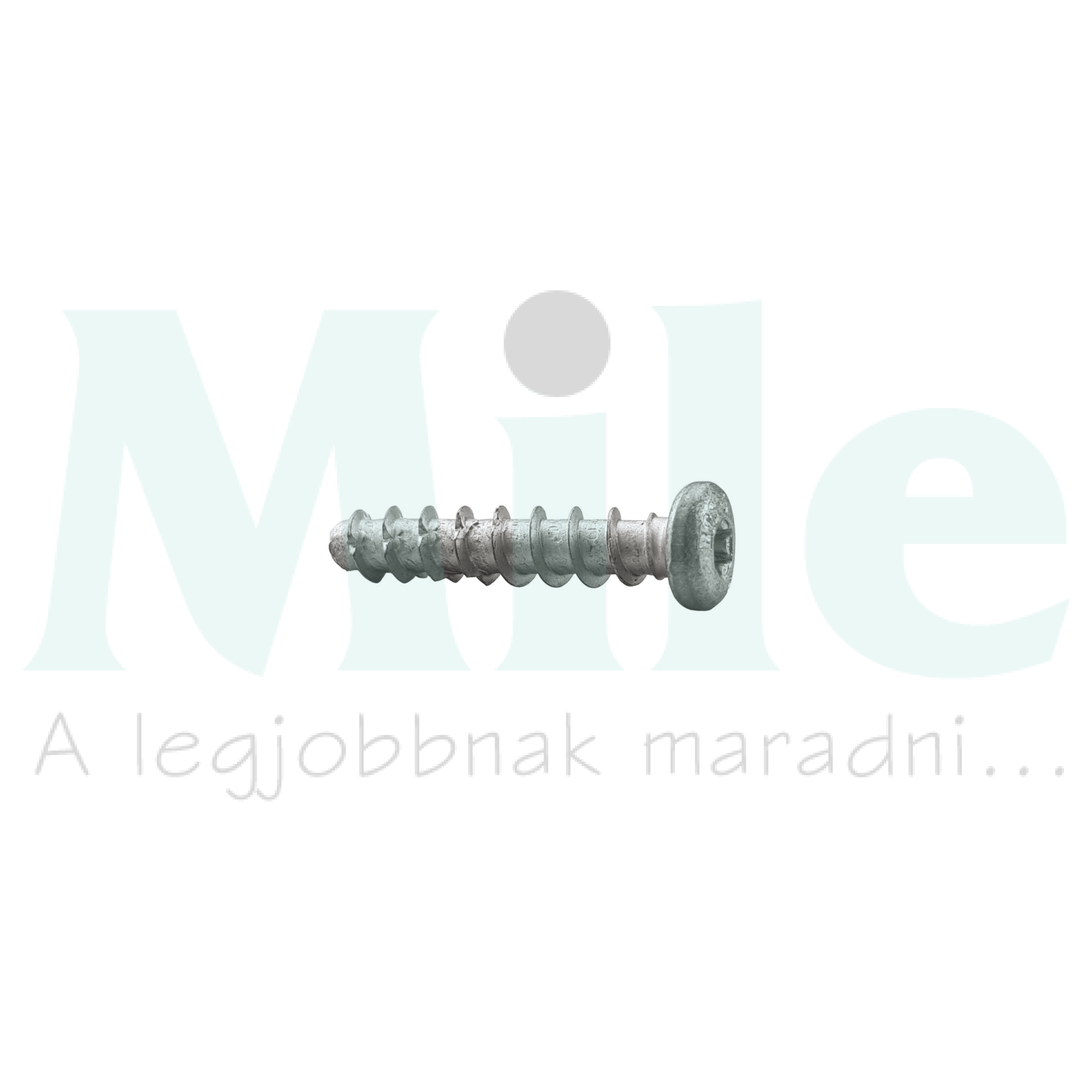 Direkt beton csavar M4 TX25-fejjel 30mm 5mmd-furat acél BTS PT CELO