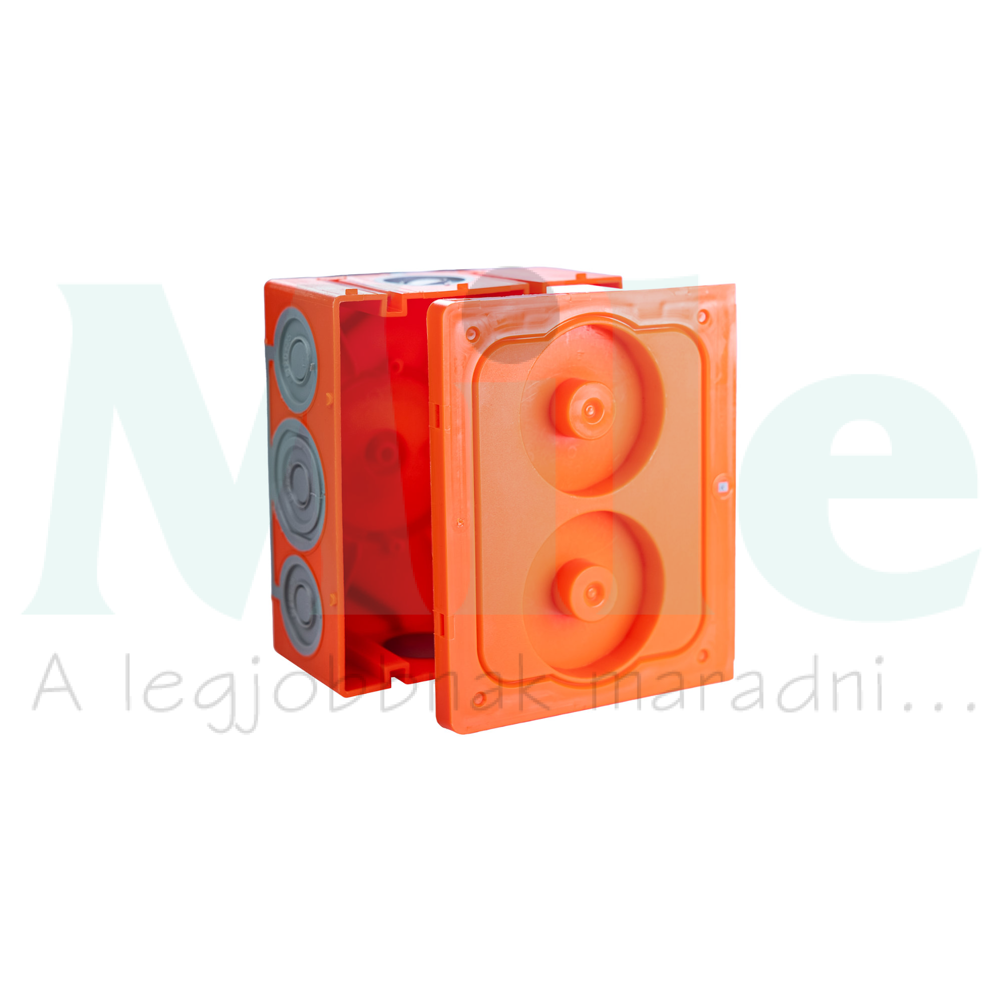 Betondoboz univerzális 2-es téglalap 102mm x 124mm x műanyag narancs SB-KPS KOPOS