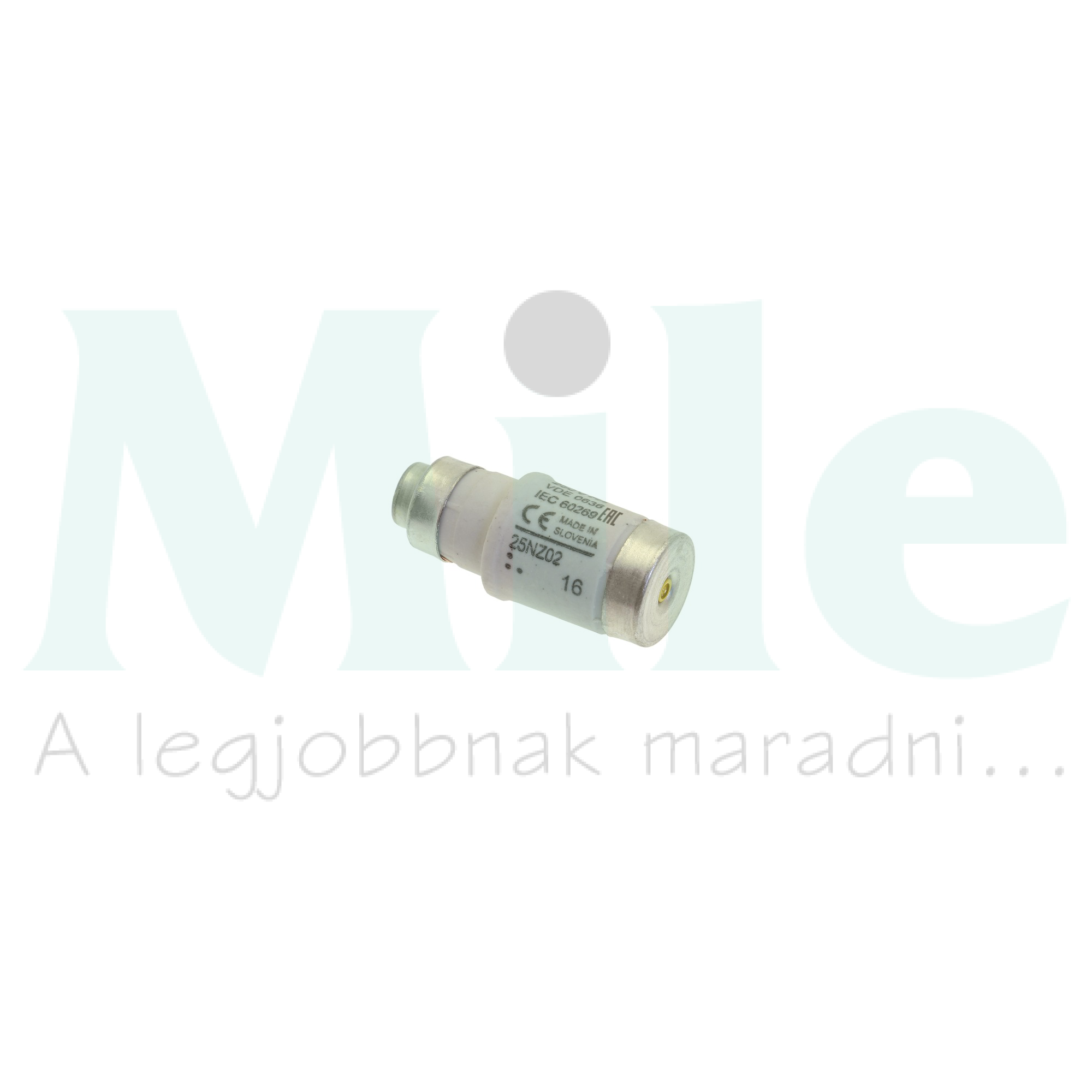 Biztosítóbetét Bussmann D02 25A gL/gG 400V sárga-színkód EATON