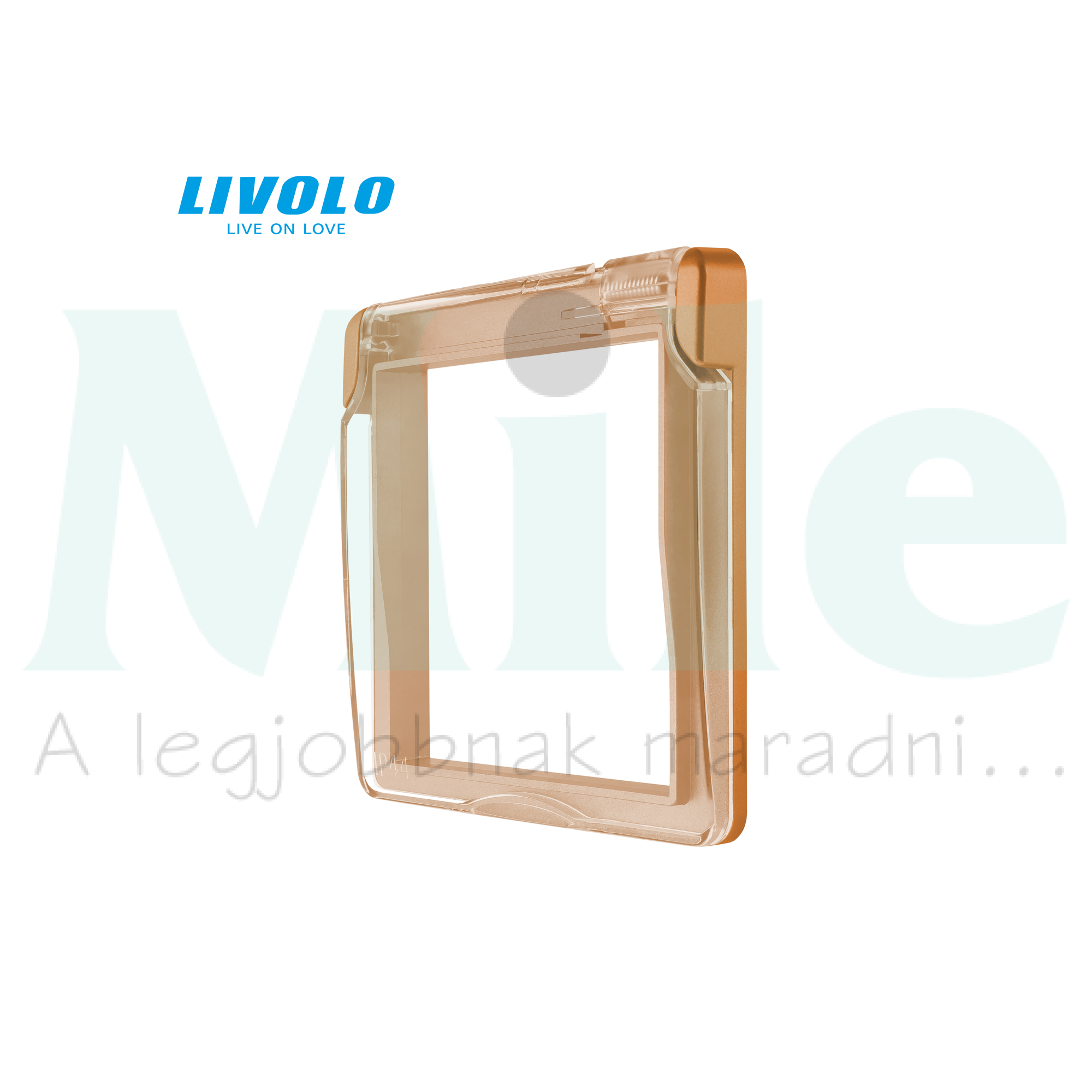 C7 csapófedél 162 dugaljhoz 58x58mm arany C71WFG LIVOLO