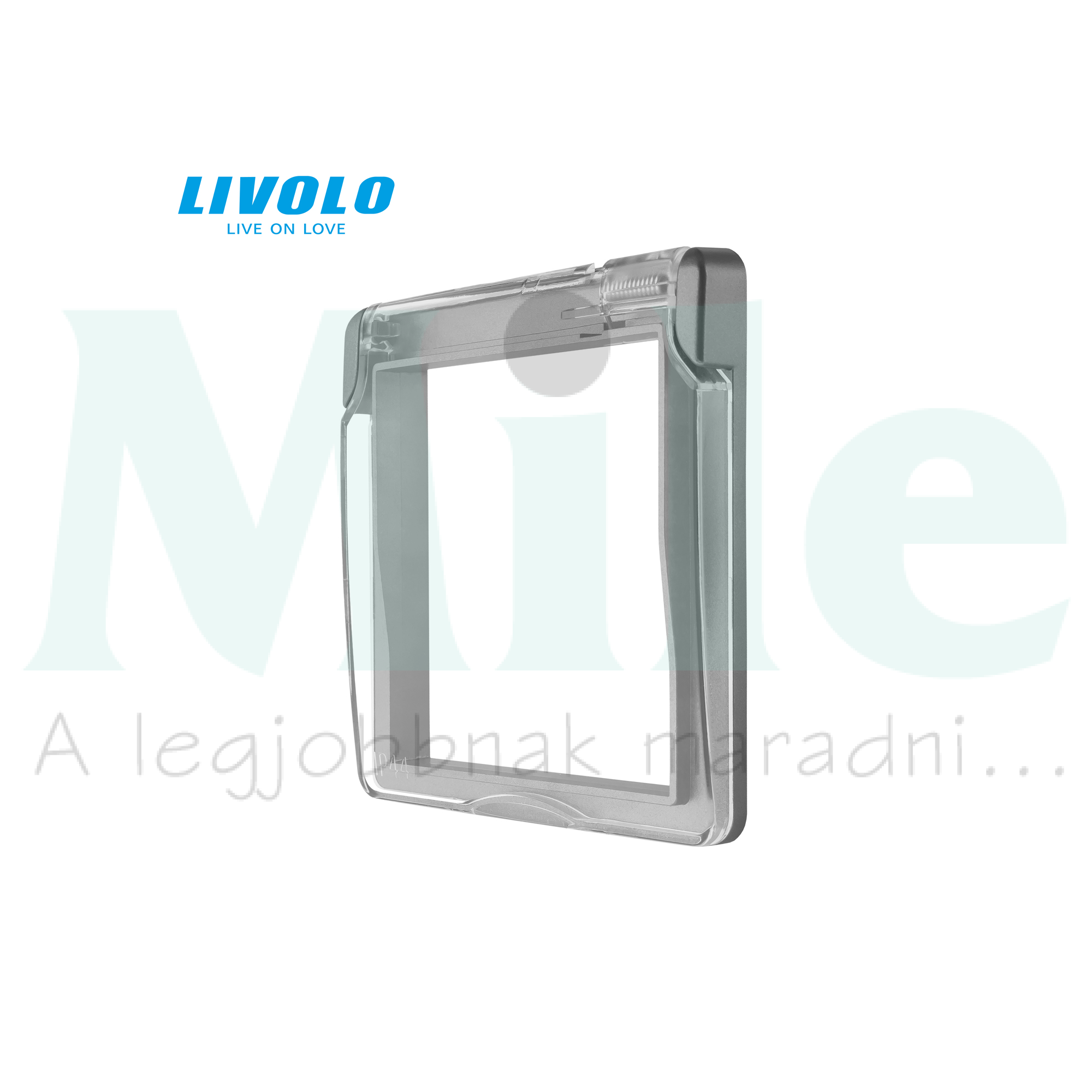 C7 csapófedél 162 dugaljhoz 58x58mm ezüst  C71WFS LIVOLO