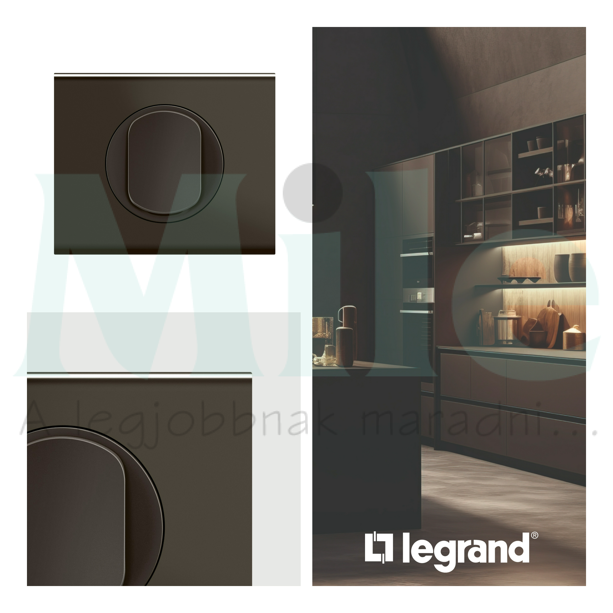 Céliane 1-es keret, selyemfényű sötét nikkel