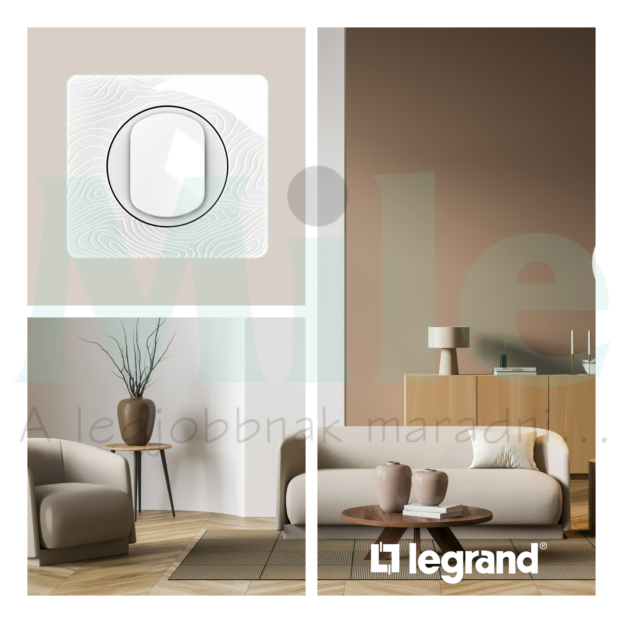 Céliane 1-es keret, strukturált fehér