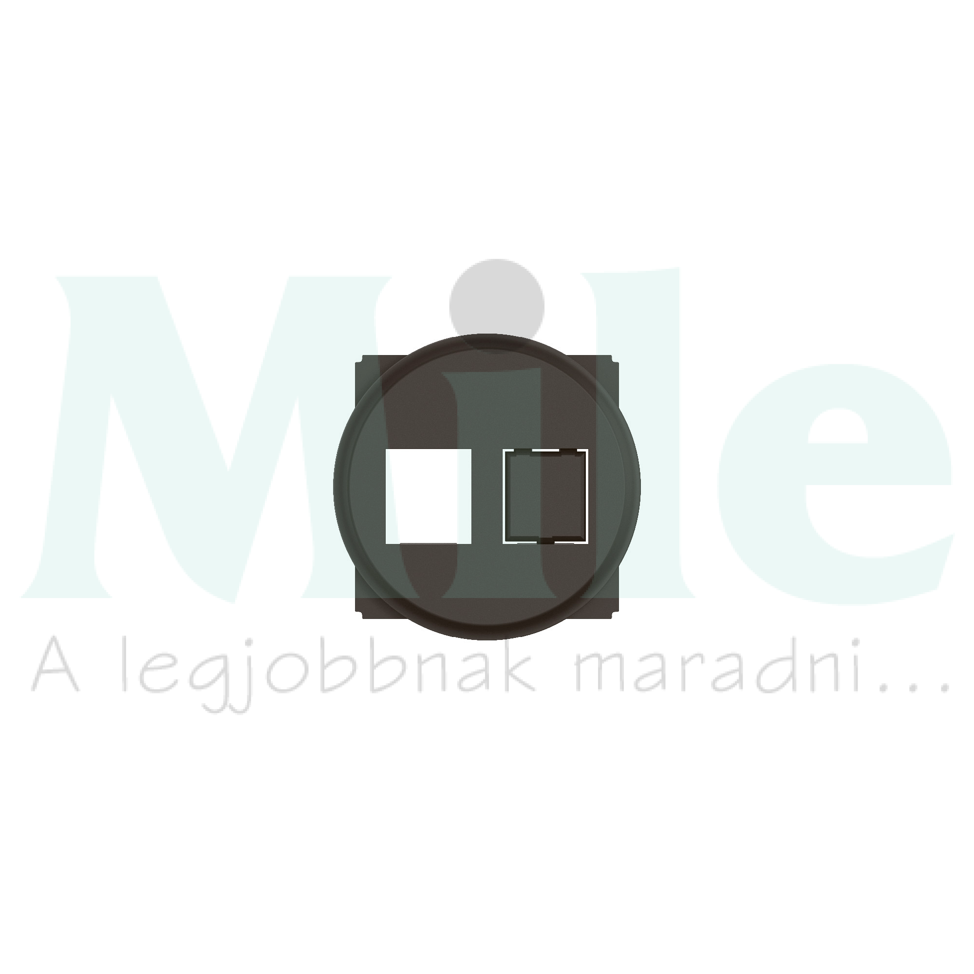 Céliane 1x vagy 2xRJ45 Keystone adapter burkolattal, fekete