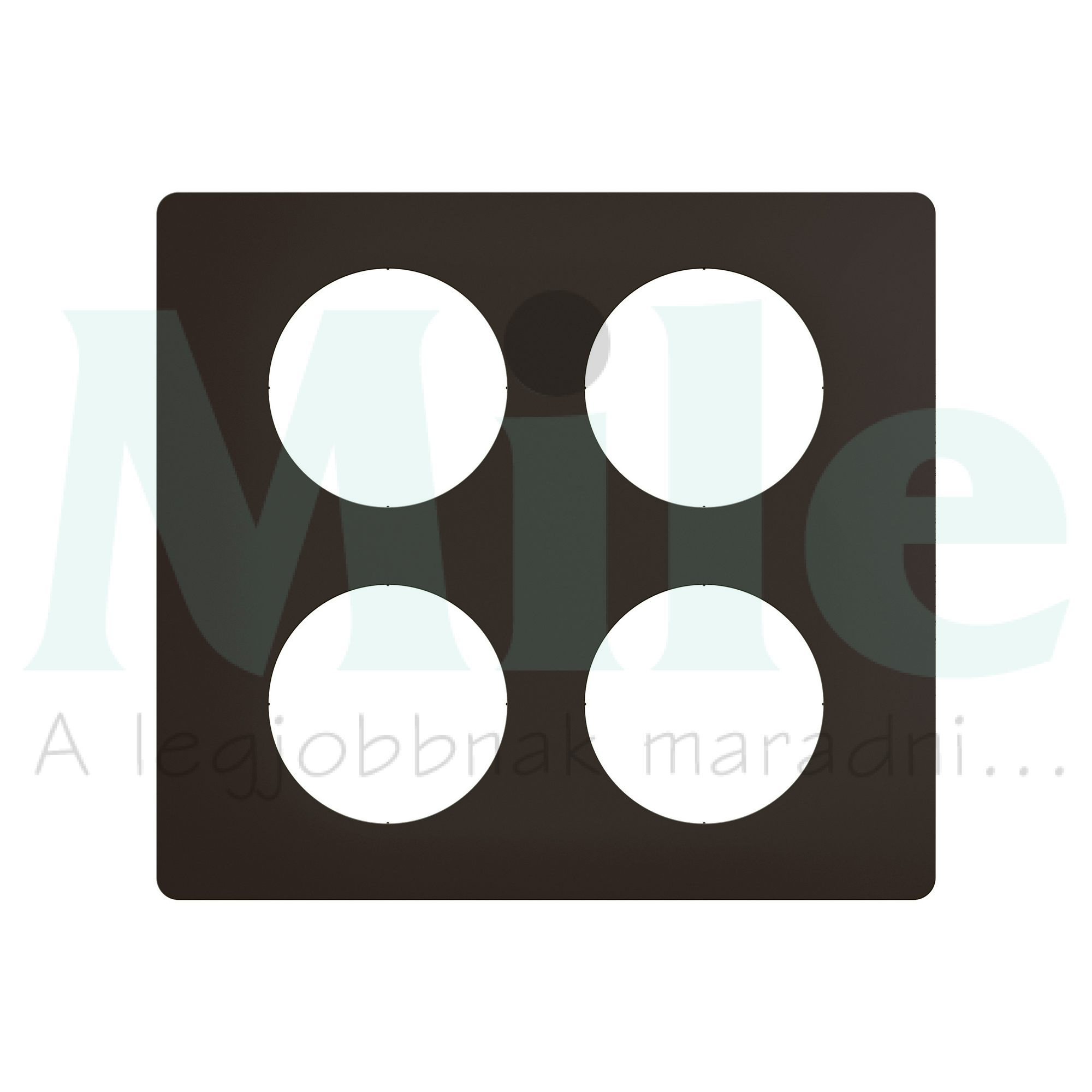 Céliane 2x2-es keret, matt fekete