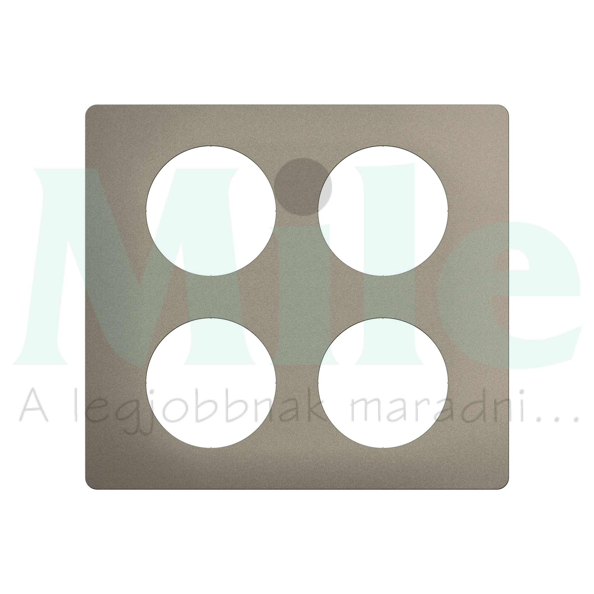 Céliane 2x2-es keret, selyemfényű acél